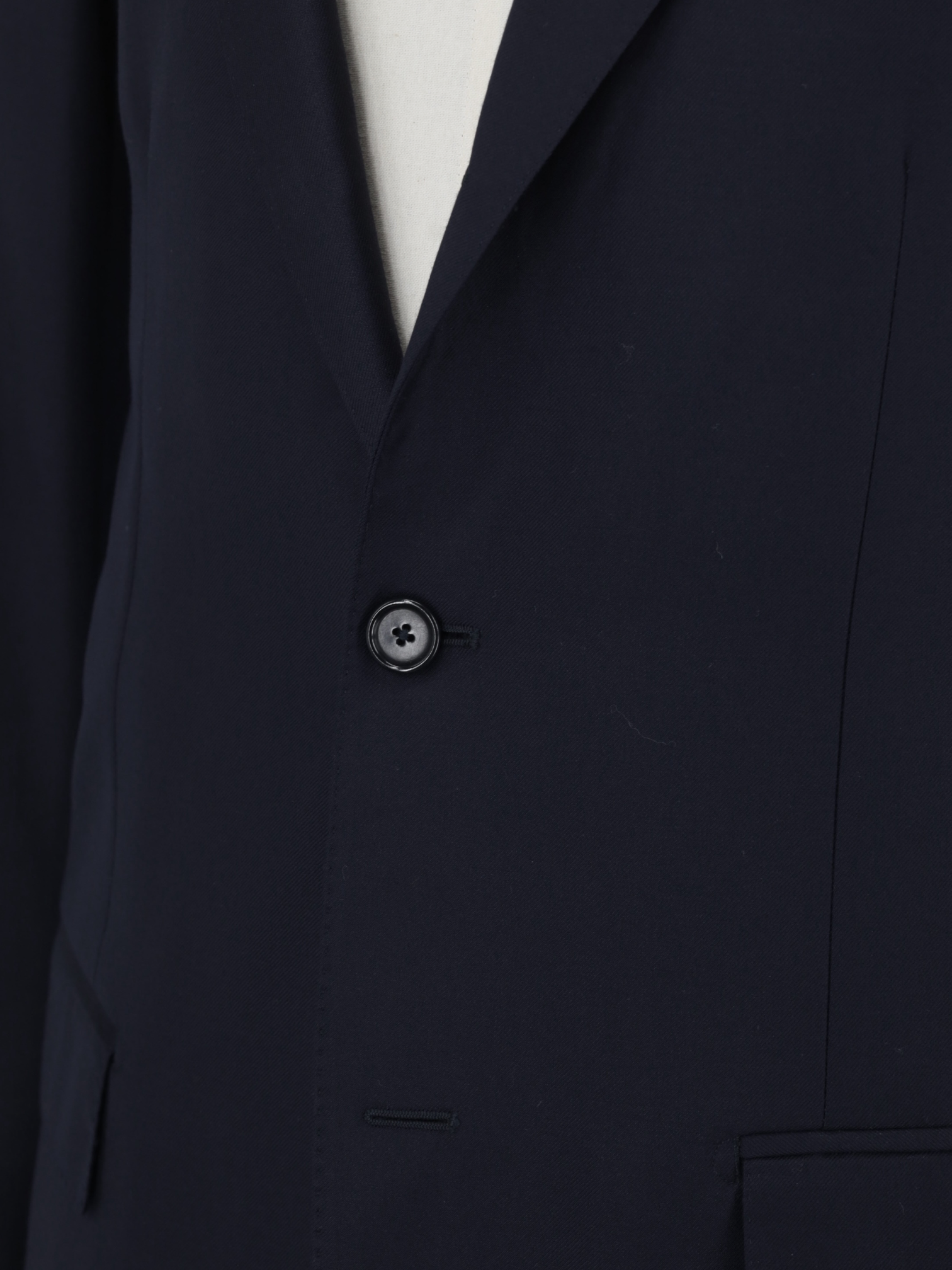 E. Formicola Navy Fine-Wool Classic Twill Suit