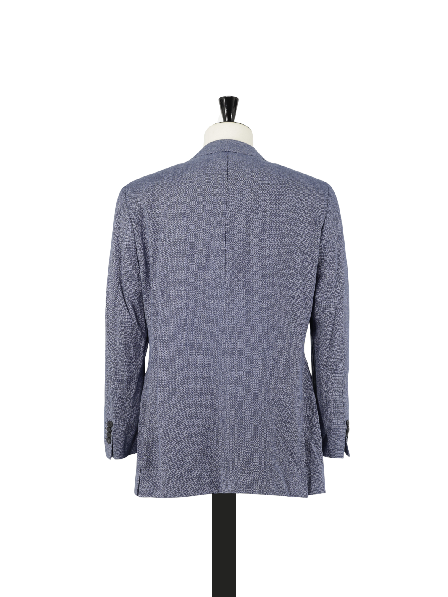 Z-Zegna Blue Pure Bamboo Pinpoint Jacket