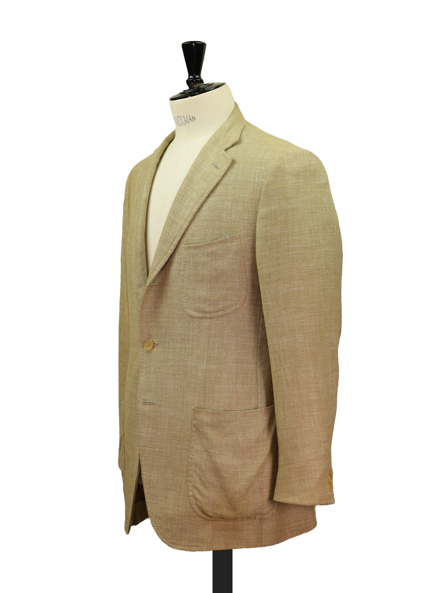 Isaia Sand Cotton, Silk, Linen & Wool Hopsack Jacket