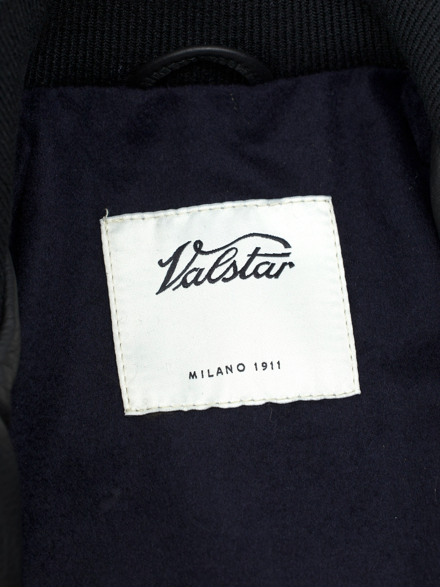 Valstar Black Deerskin & Cashmere-Award Lining Zip-Up Jacket