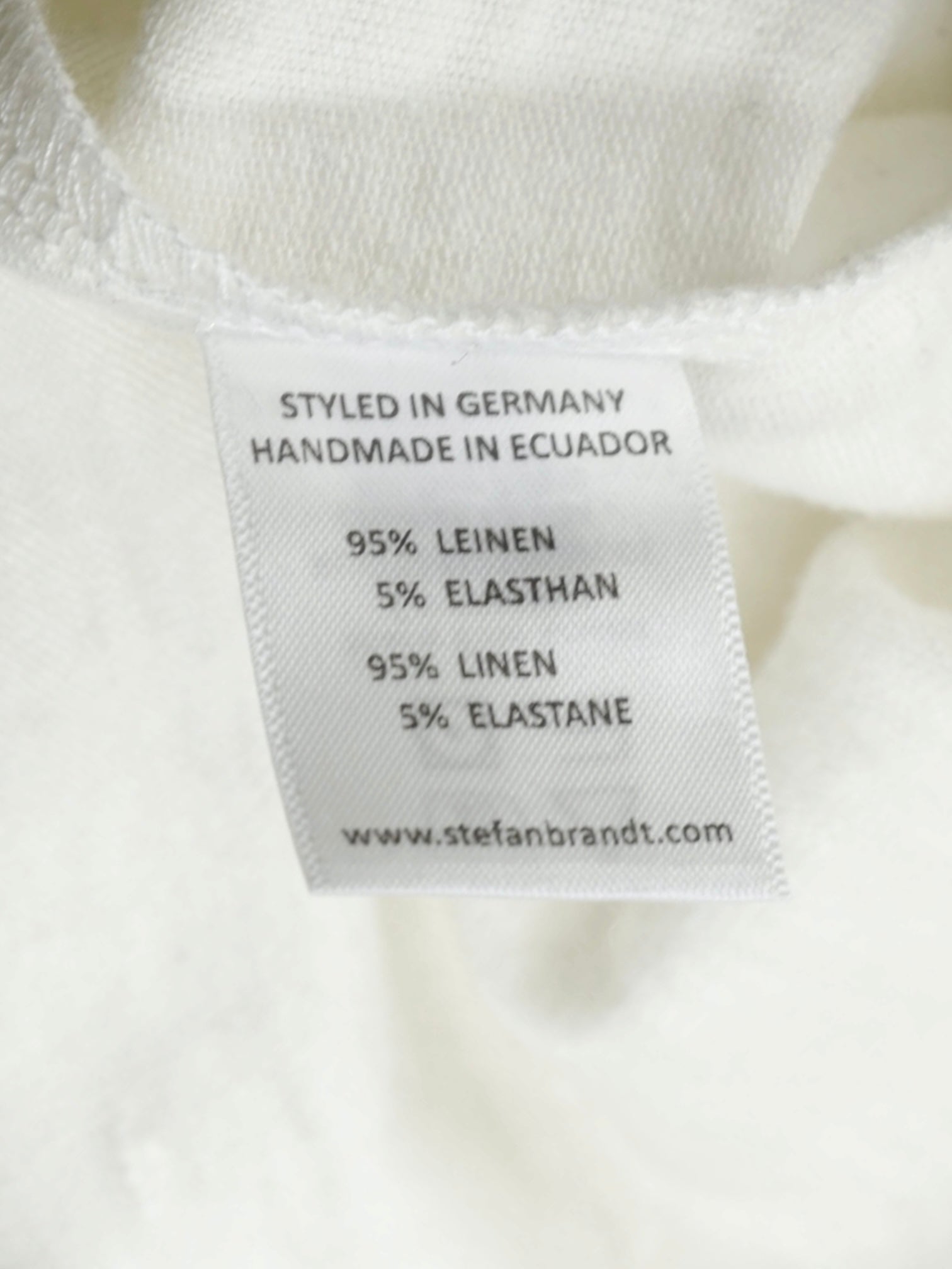 Stefan Brandt Offwhite Linen-Stretch Button-Up Polo
