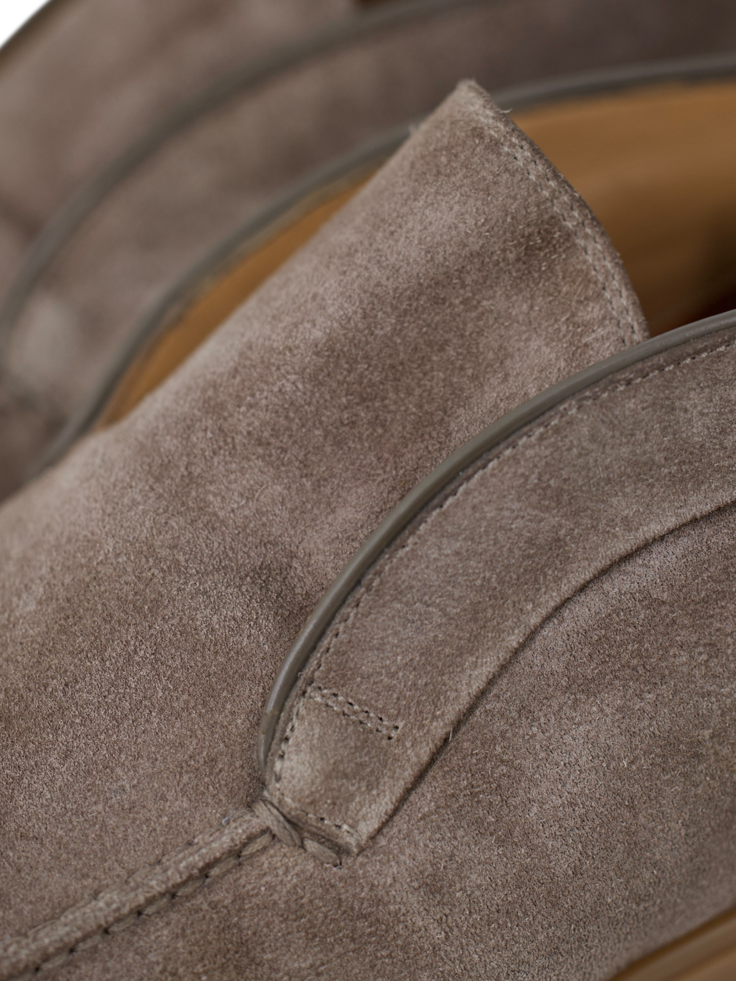 Santoni Light Grey Suede Yalta Desert Boots
