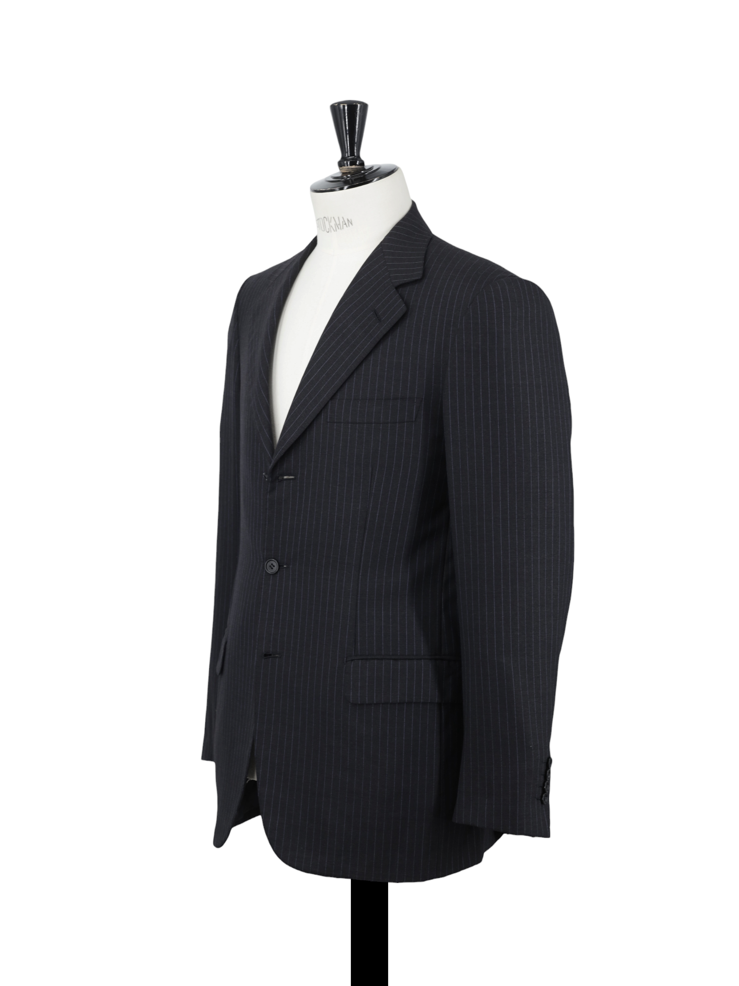 Brioni Anthracite & Light Blue Super 150's Wool Pinstripe Nomentano Suit