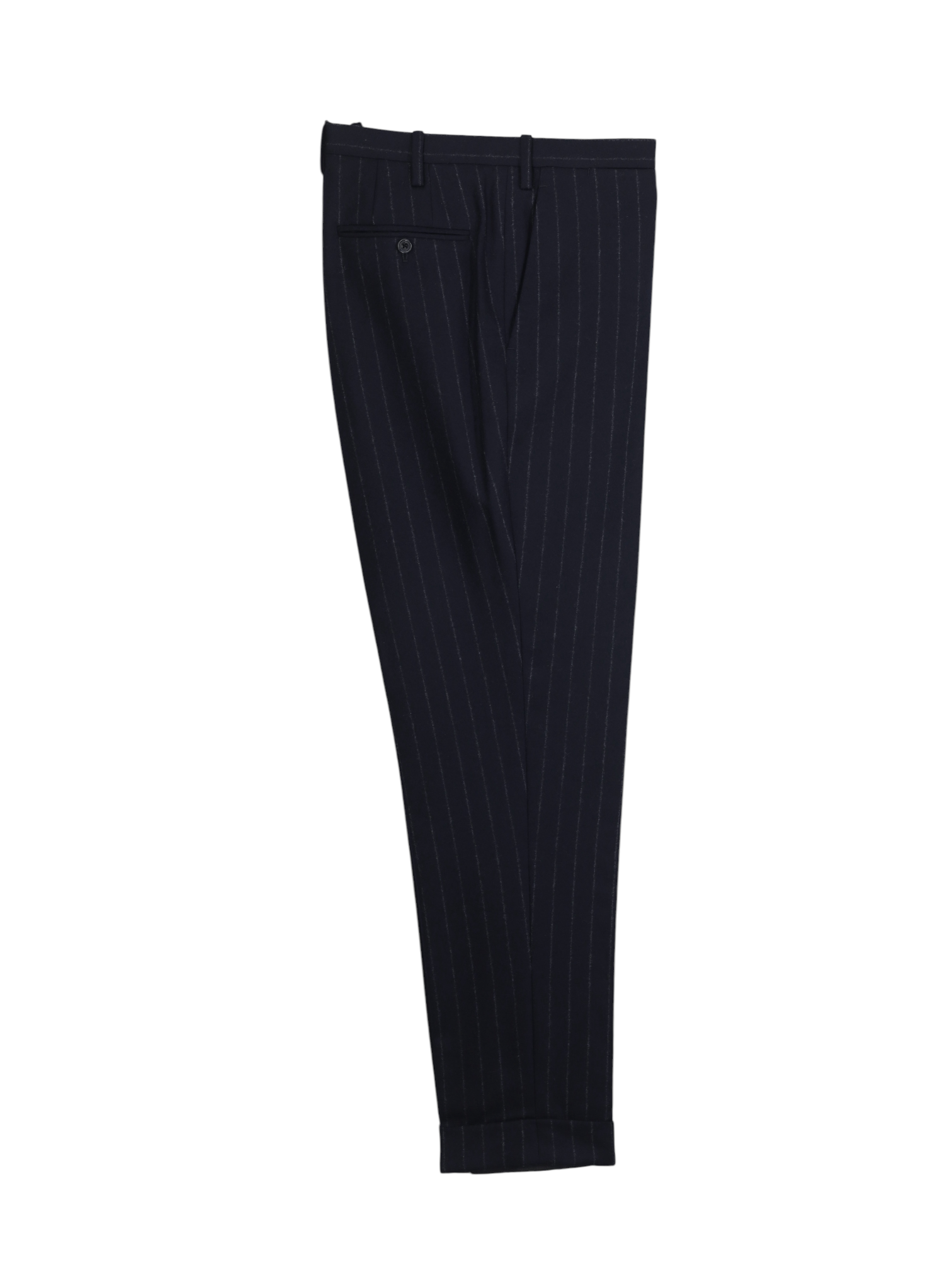 Kiton Deep Navy Wool-Flannel Chalkstripe "Lasa" Suit