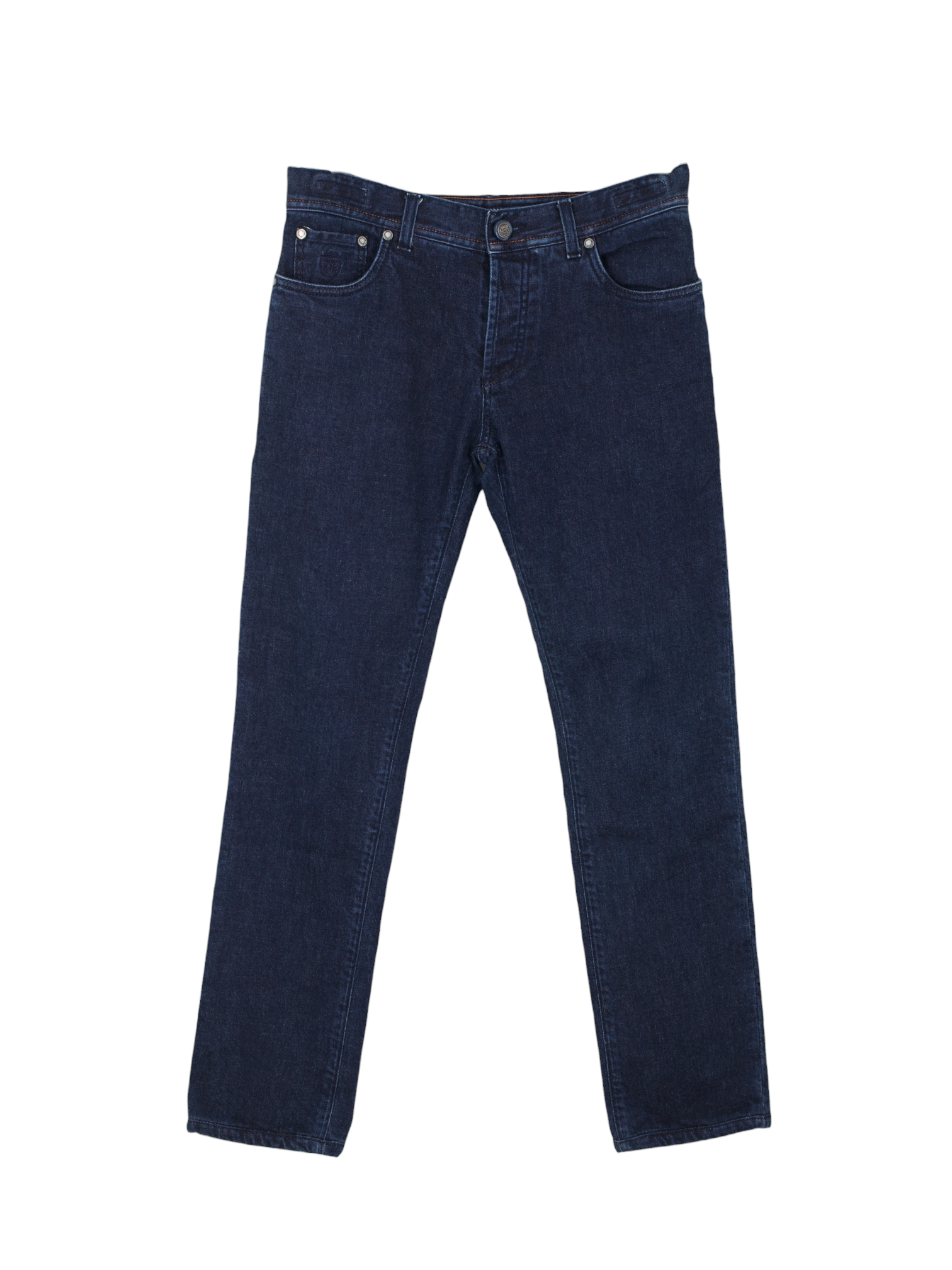 Richard J. Brown Dark Blue Cotton, Cashmere & Stretch Tokyo Jeans