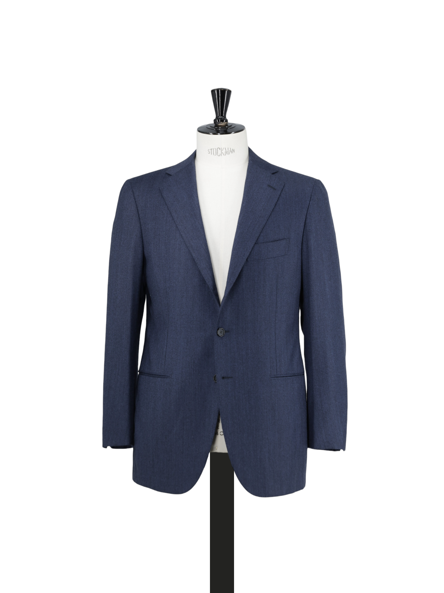 Cesare Attolini Blue Wool & Cashmere Micro Pattern Jacket