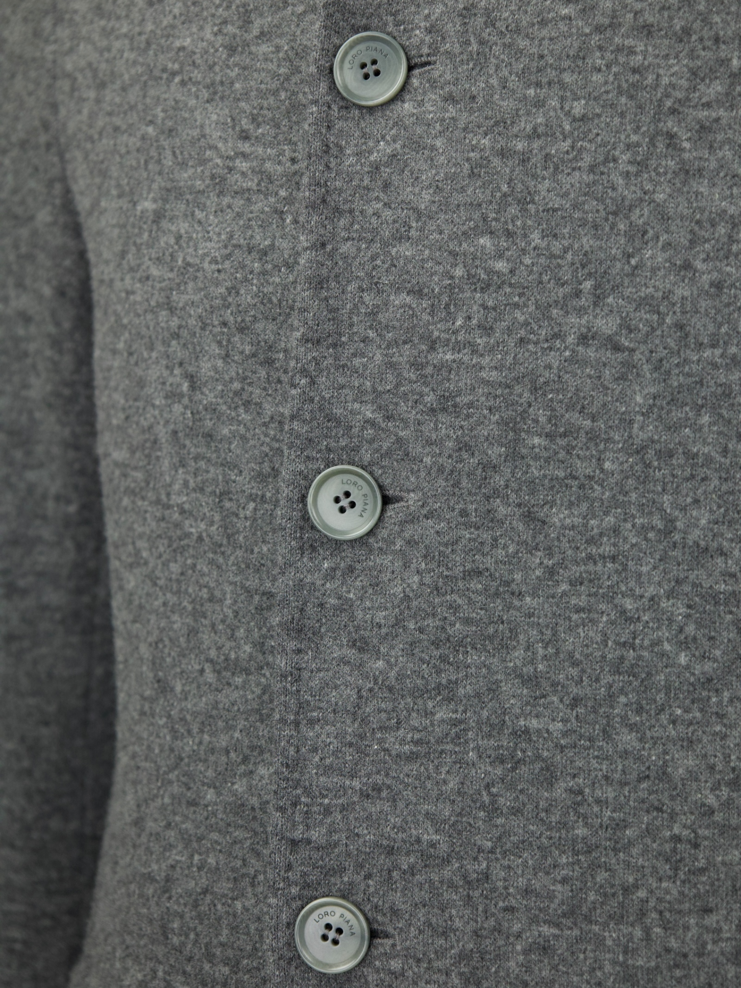 Loro Piana Grey Double-Faced Cashmere & Stretch Sweater Coat