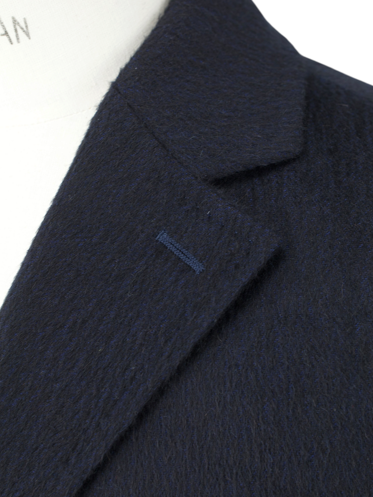Ermenegildo Zegna Navy Plushy Alpaca & Wool Winter Overcoat
