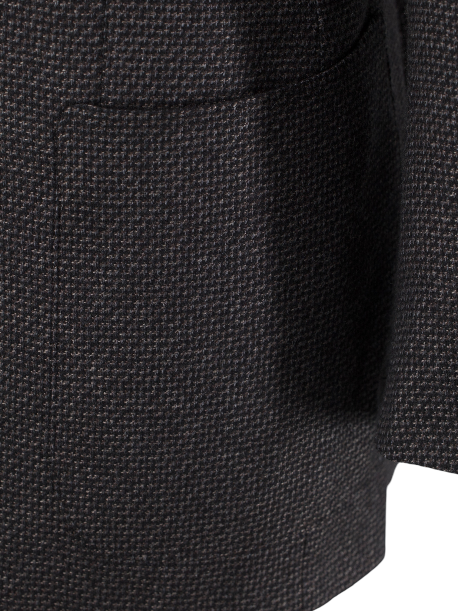 Tom Ford Warm Taupe Silk & Cashmere Micro-Pattern Windsor Jacket