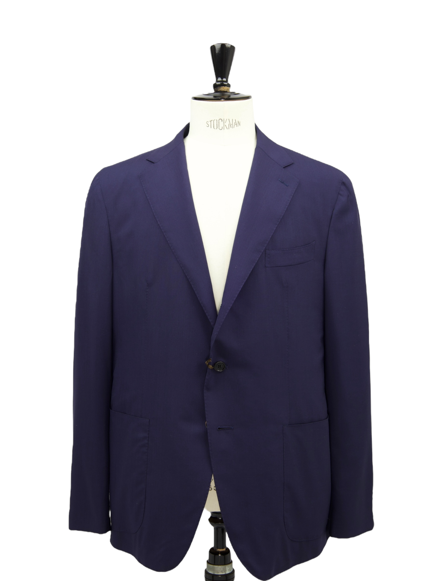 Caruso Navy Wool & Silk Unconstructed Aida Jacket