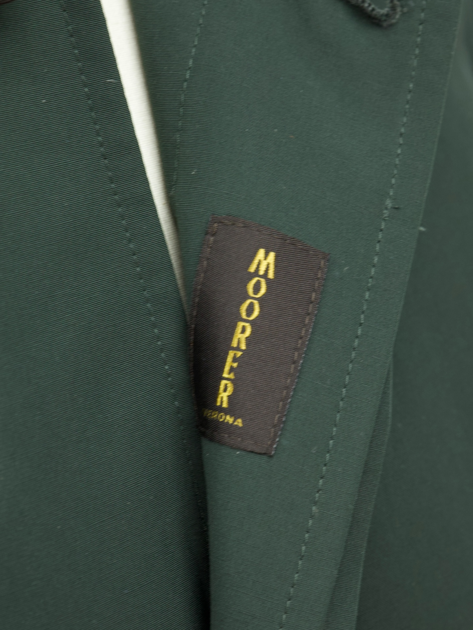 Moorer Forest Green Water-repellent Carcoat