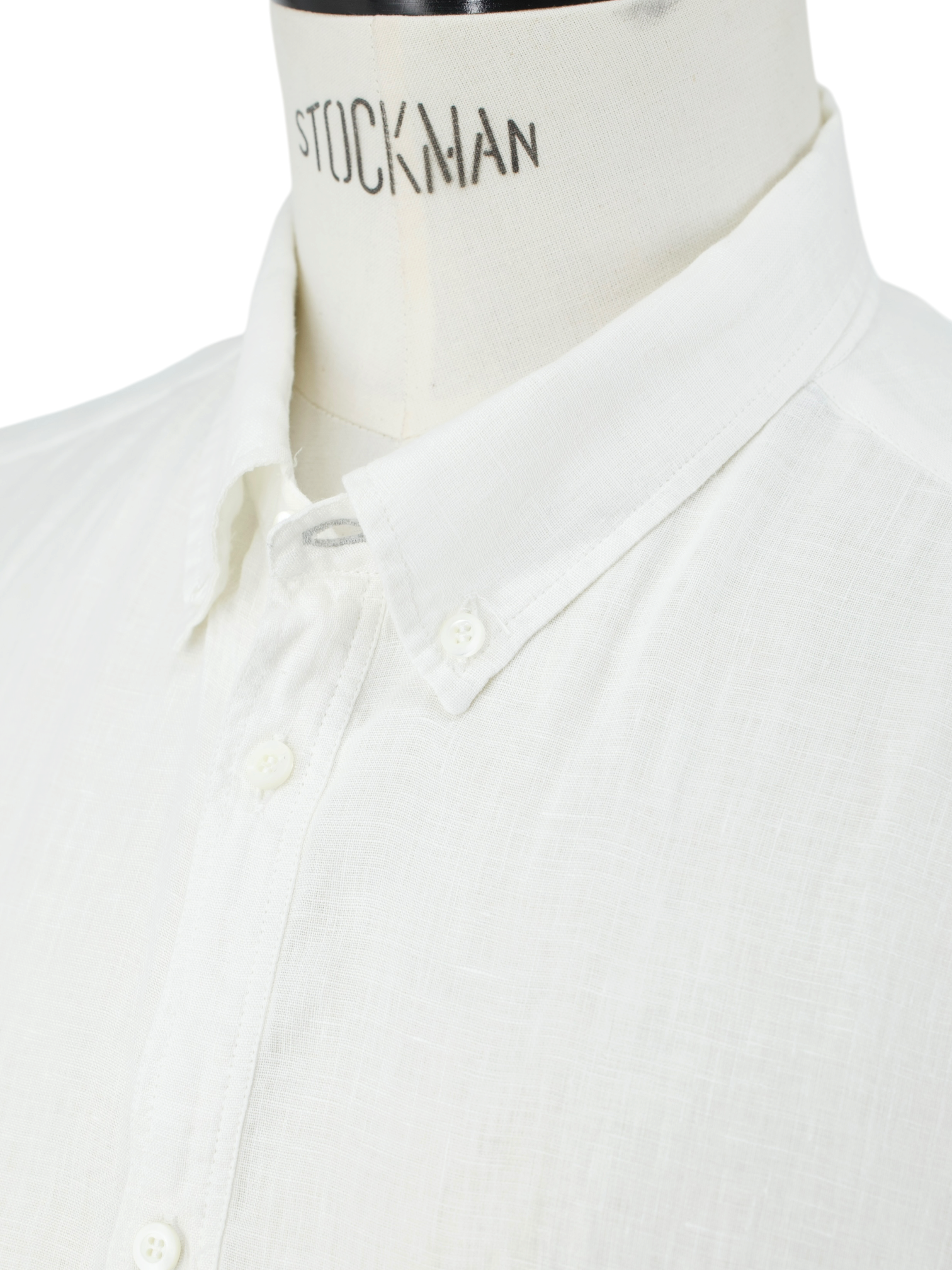 Brunello Cucinelli White Pure Linen Button-Down Summer Shirt