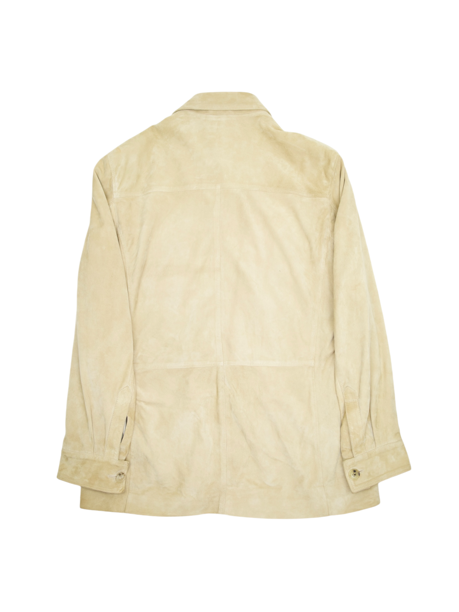 Rifugio Beige Handmade Suede Overshirt