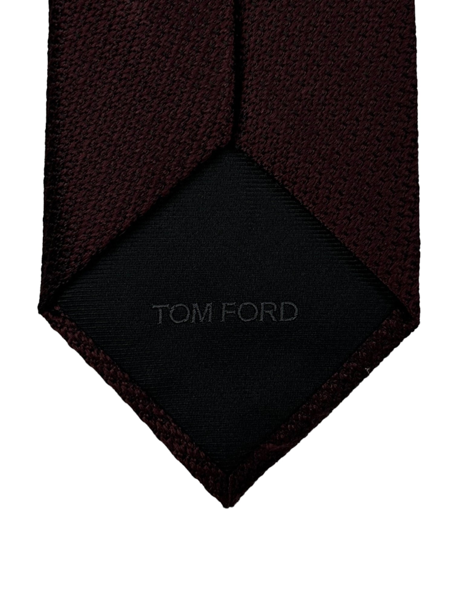 Tom Ford bordeauxrode zijden stropdas