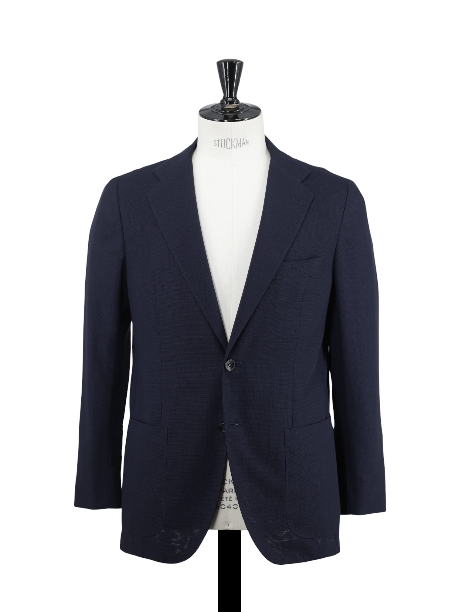 Kiton Navy Lightweight-Wool Hopsack Sartorial "Mod. Evo" Jacket