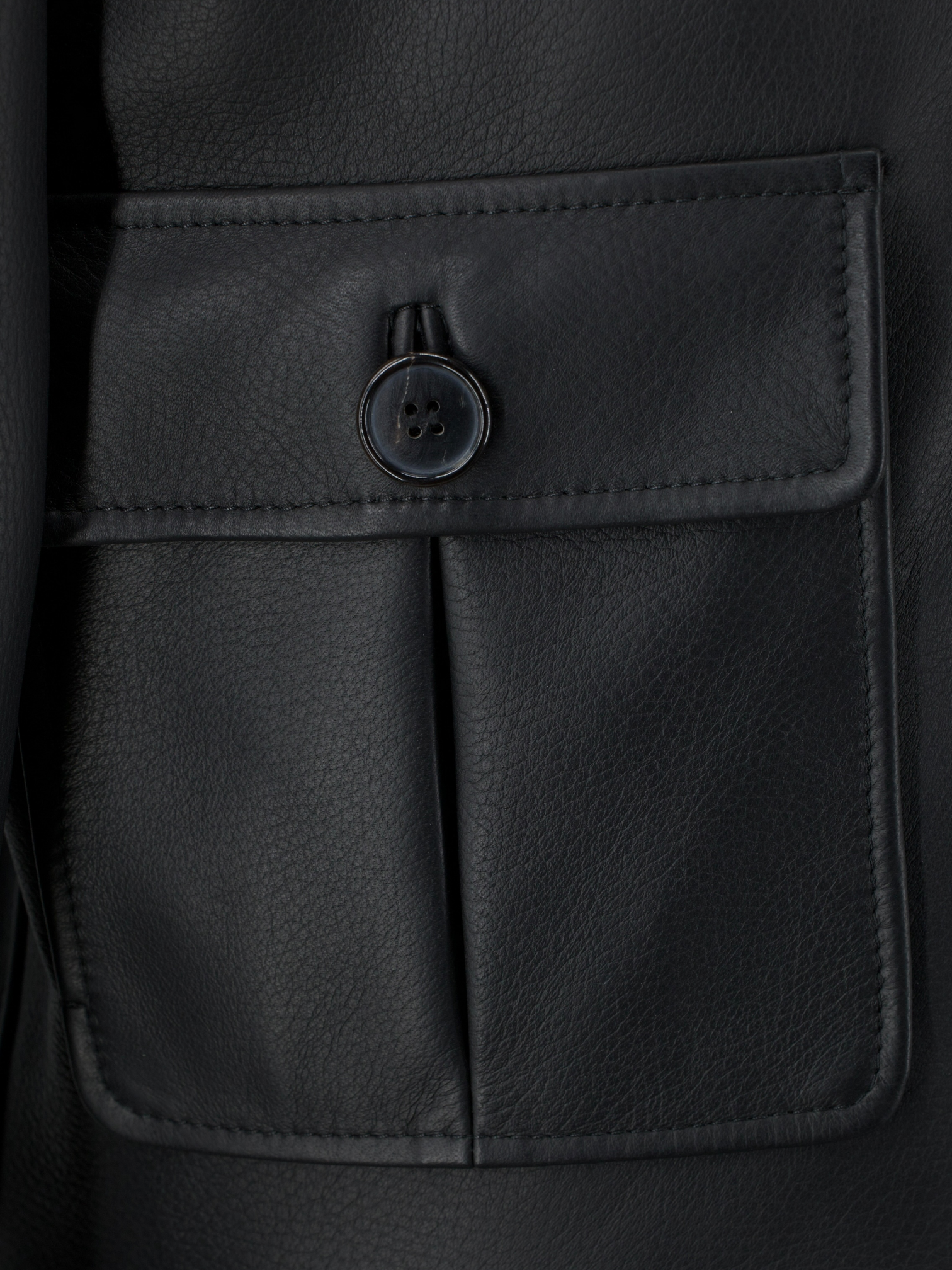 Valstar Black Deerskin & Cashmere-Award Lining Zip-Up Jacket
