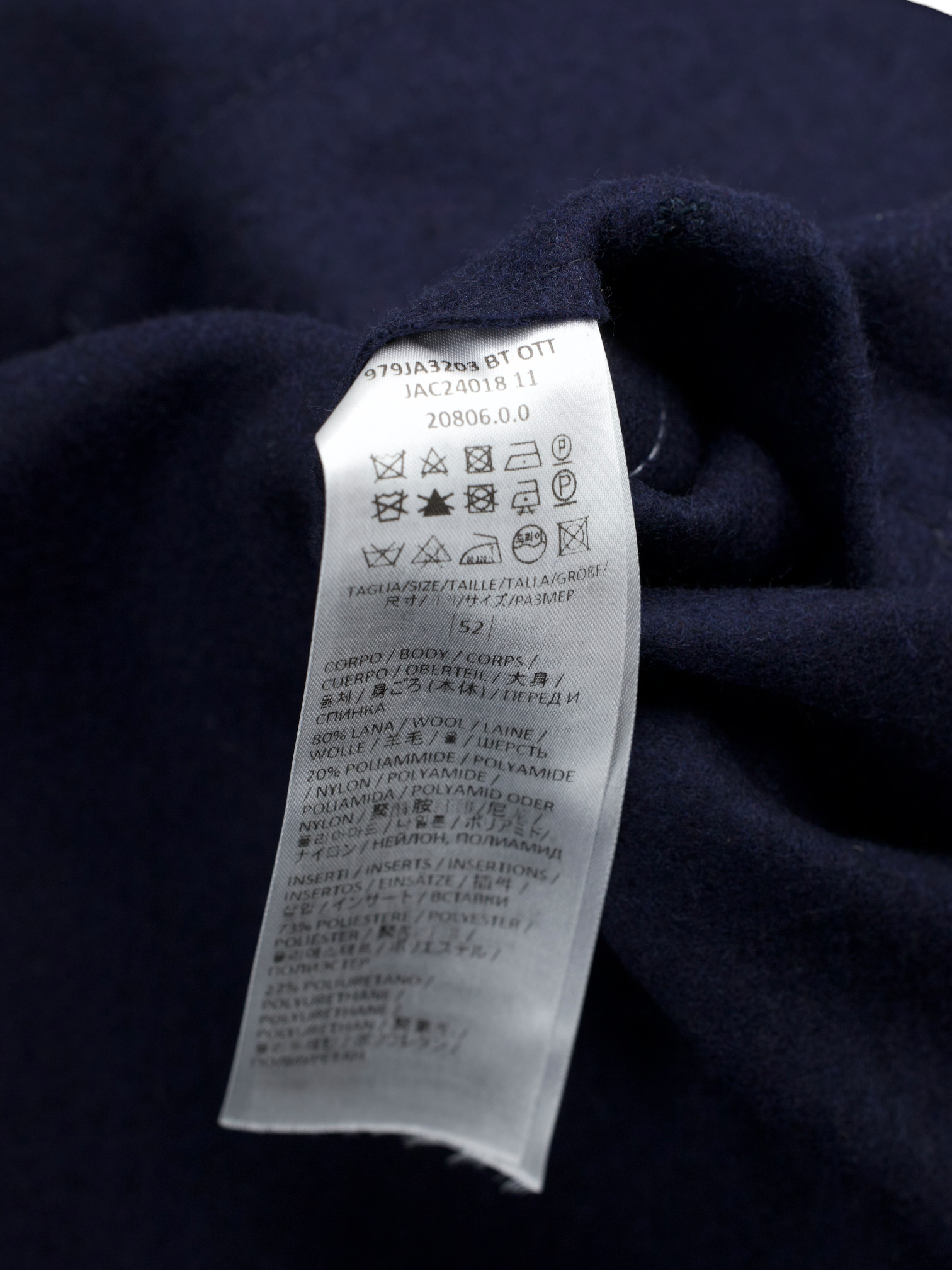 Eleventy Navy Wool-Stretch Double Breasted Unconstructed Jacket