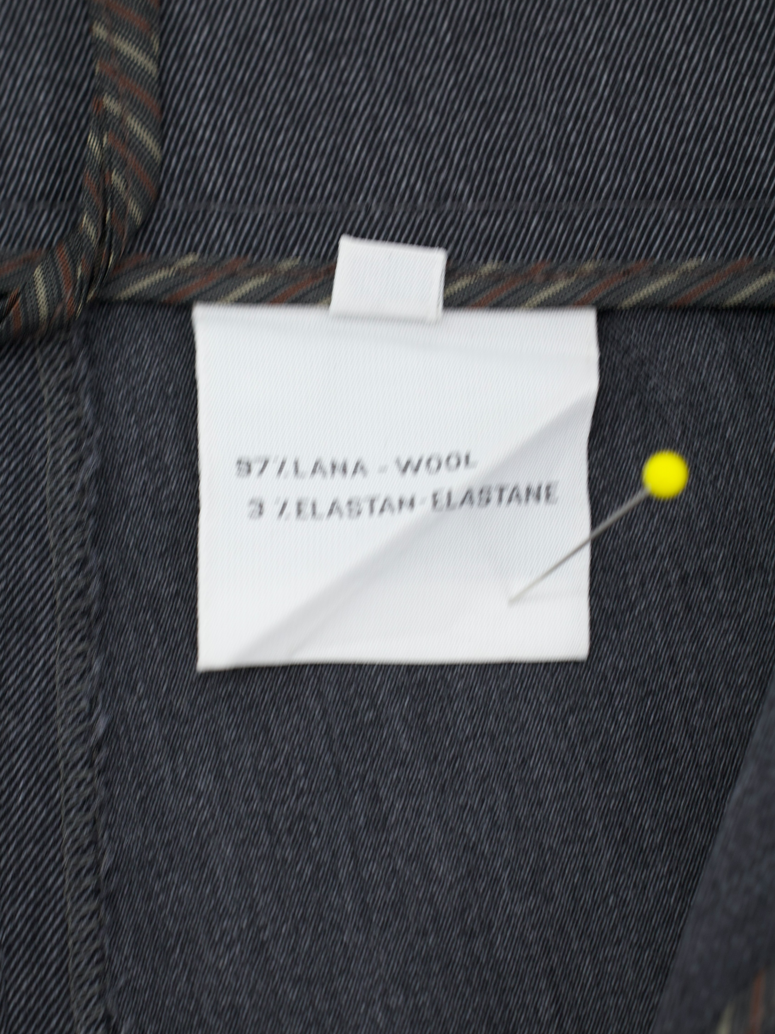 Incotex Dark Grey Wool-Stretch Straight Fit Trousers