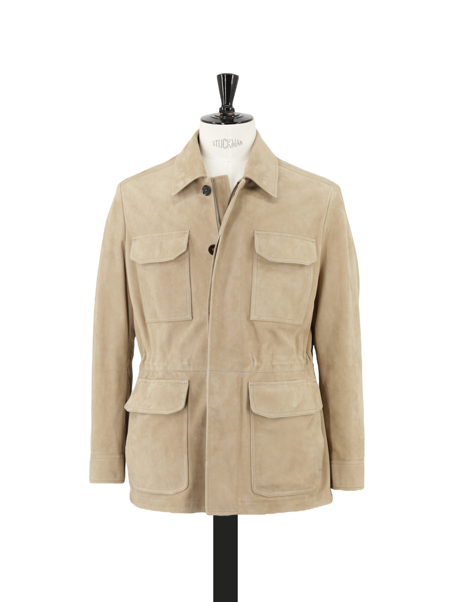 Brioni Beige Sahariana Lambskin Jacket