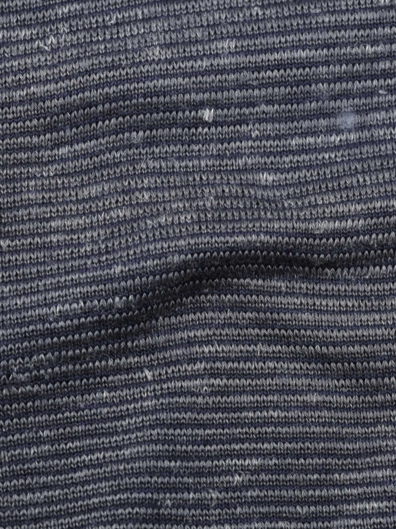Loro Piana Grey Silk, Cashmere & Linen Melange Micro-Pattern Half-Zip Sweater