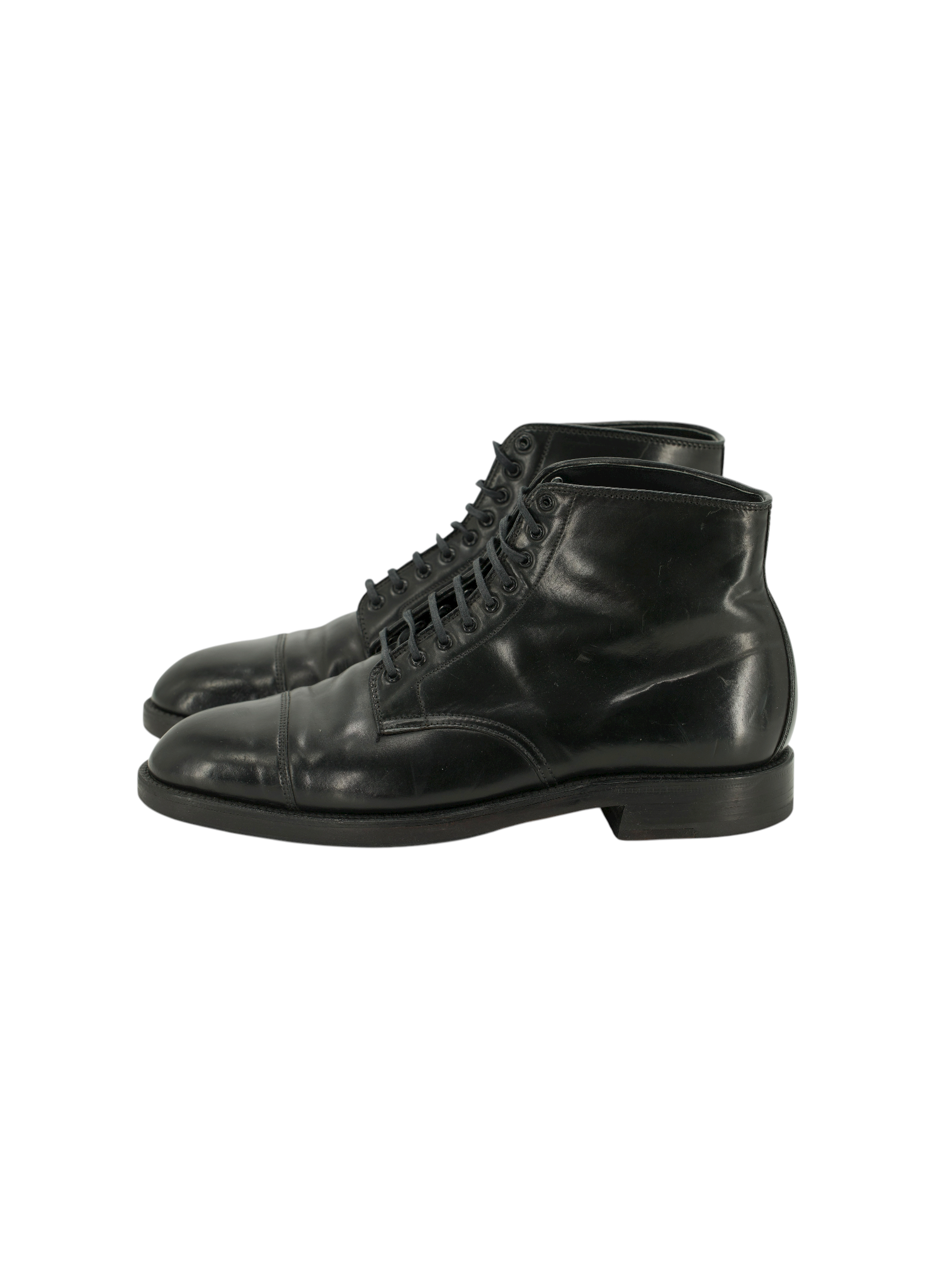 Alden Black Shell Cordovan Derby Jumper Boot