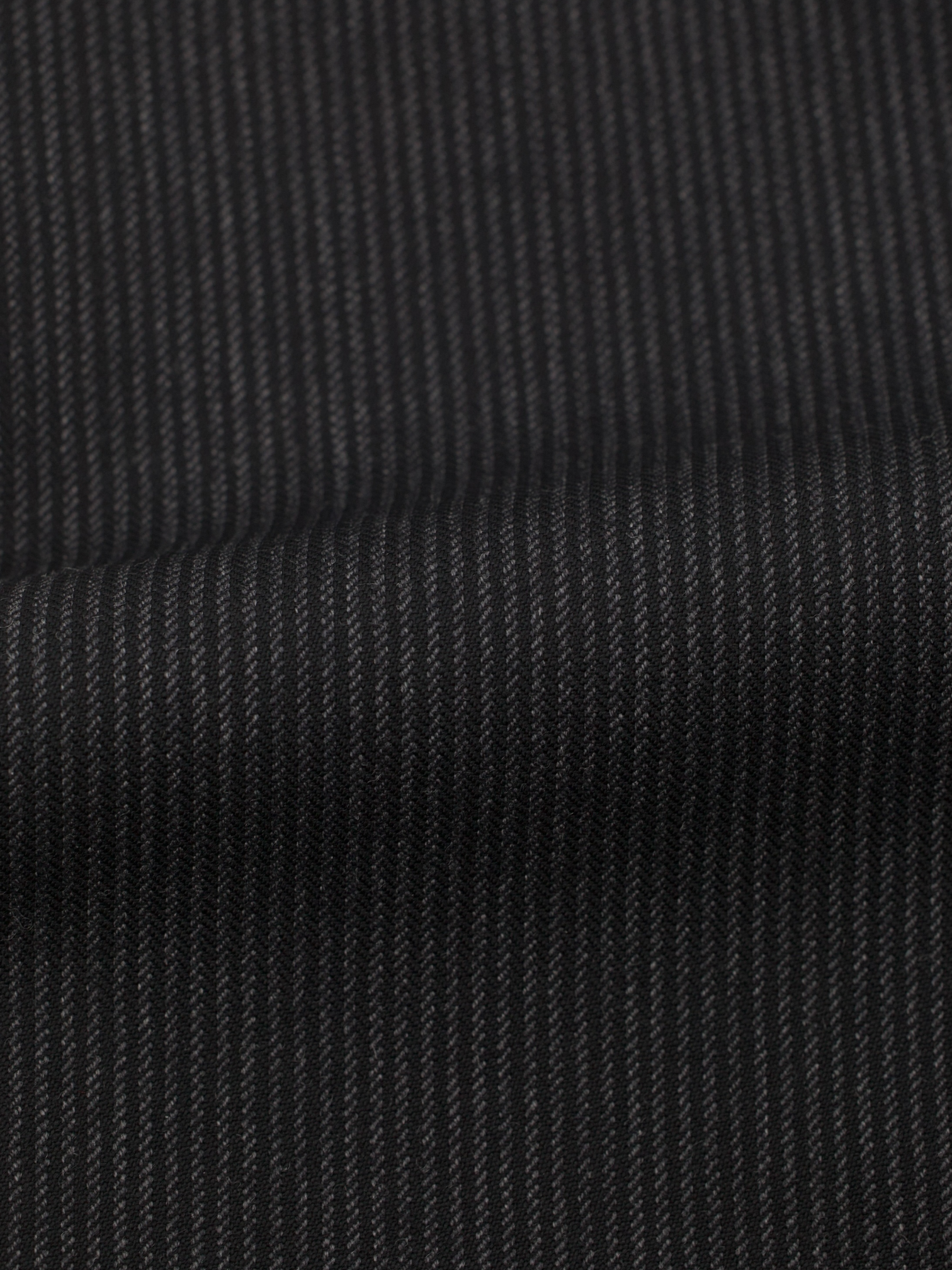 Canali Anthracite Wool Double-Pleated Pinstripe Ceremonial Trousers