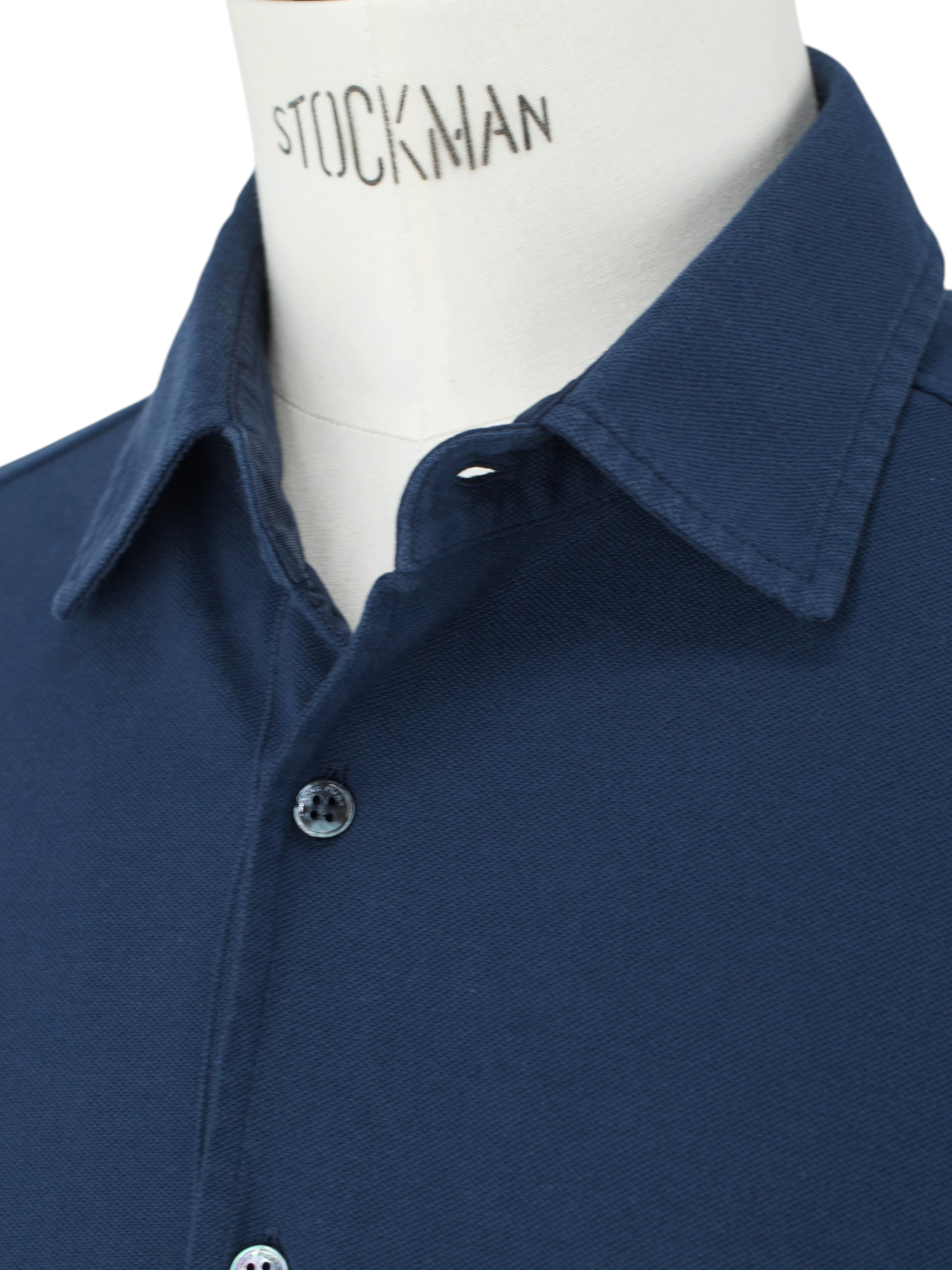 Loro Piana Dark Blue Lightweight Cotton-Pique Polo