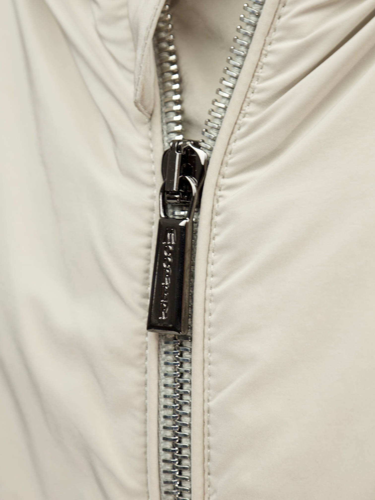 Moorer Greige Water-repellent Hooded Jacket