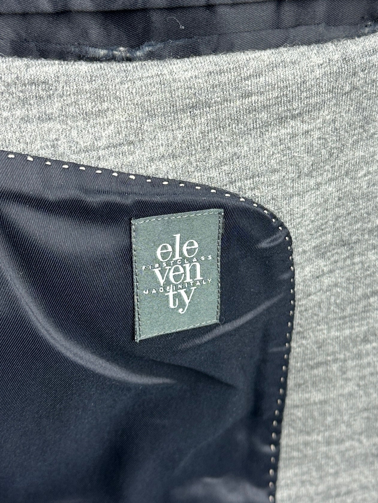 Eleventy Light Grey Jersey Knitted Jacket