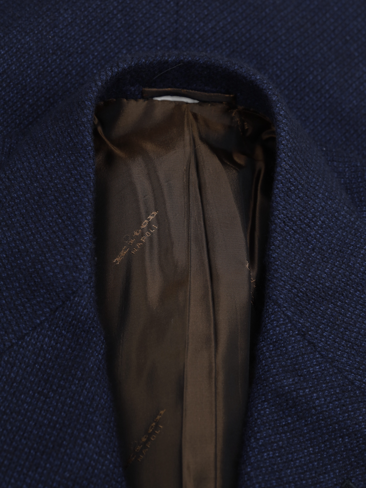 Kiton Navy Pure Plushy-Cashmere Micro-Structure Jacket