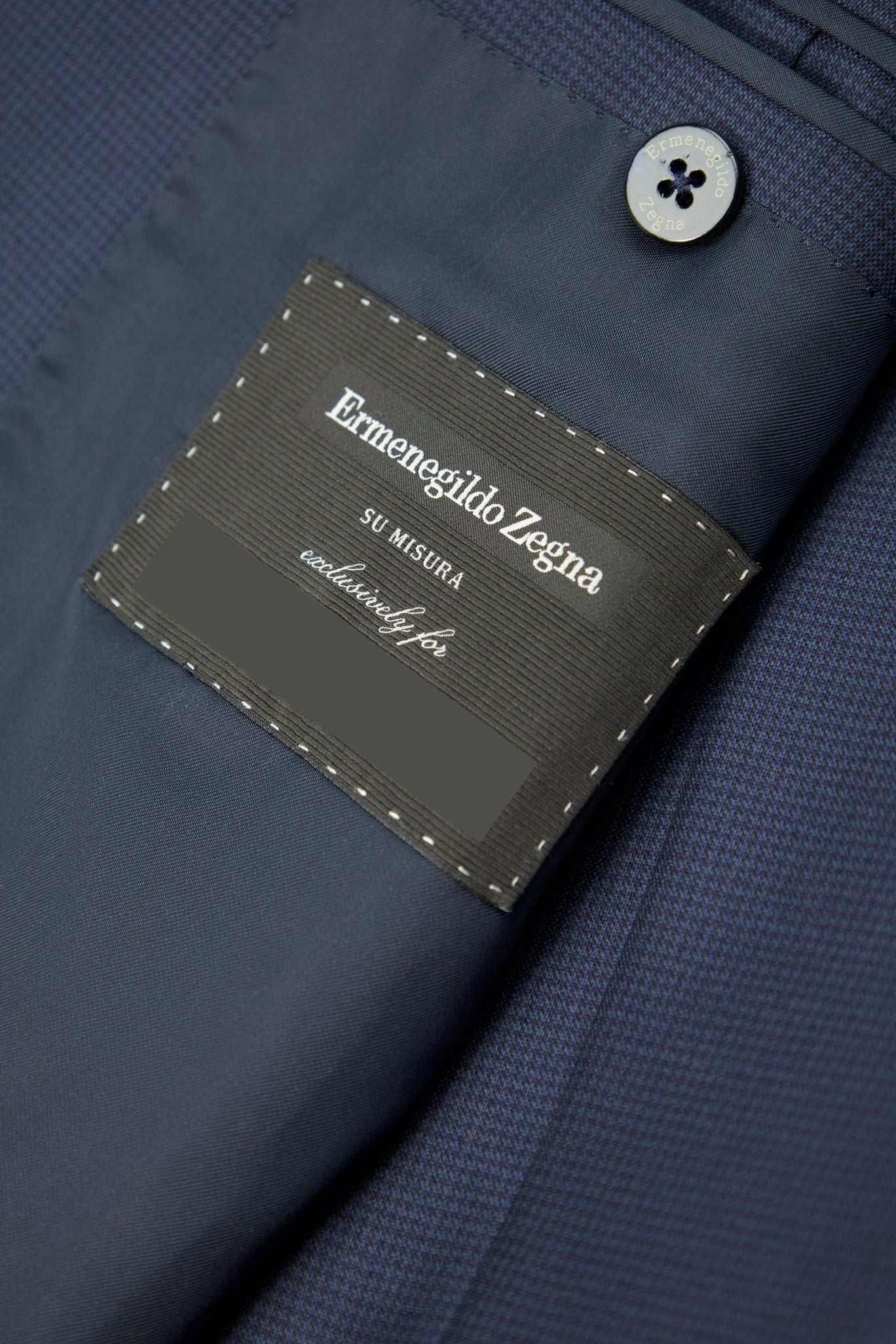 Ermenegildo Zegna Navy 12milmil12 Puppytooth Mila Suit