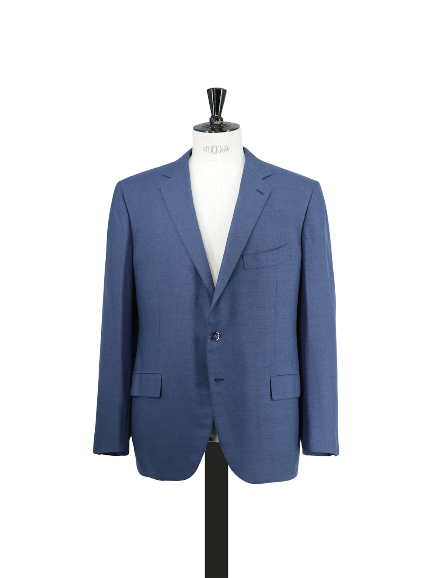 Cesare Attolini Blue Wool, Silk & Vicuña Twill Connaisseur Jacket