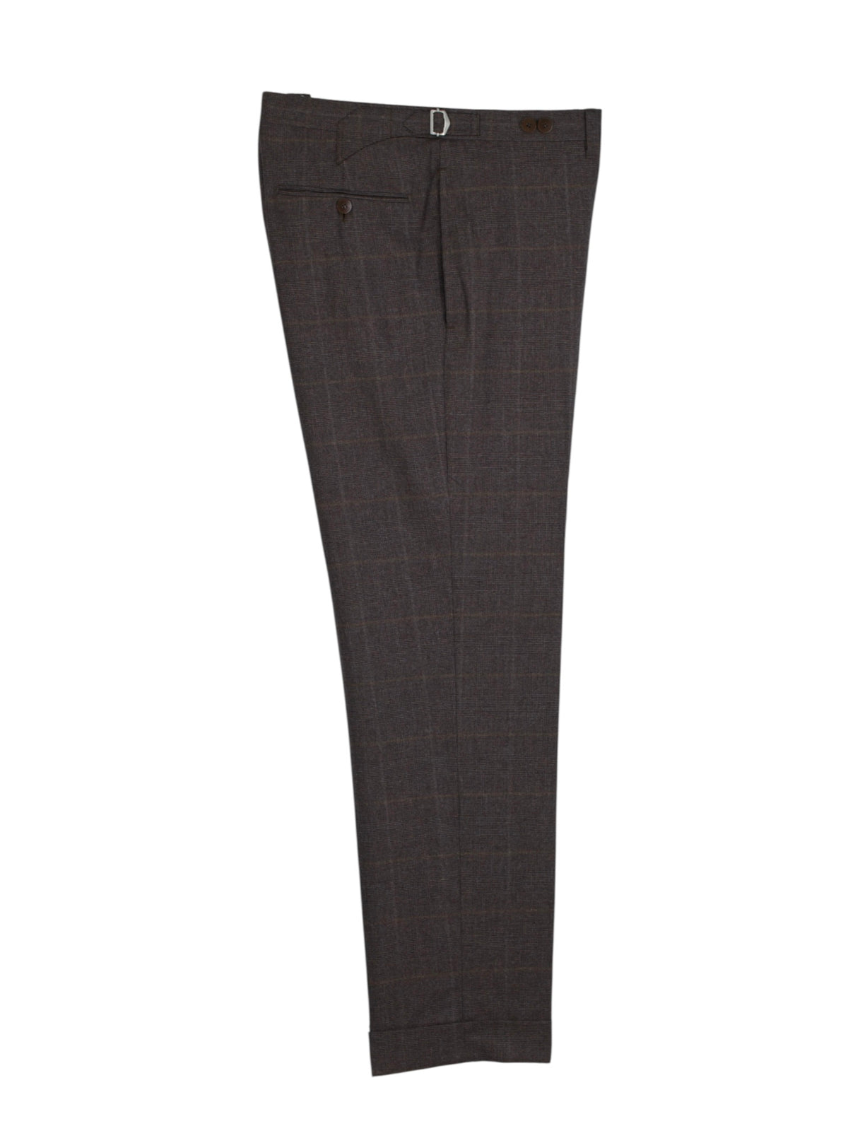 Cesare Attolini Dark Taupe Cashmere & Silk Checkered Winter Suit