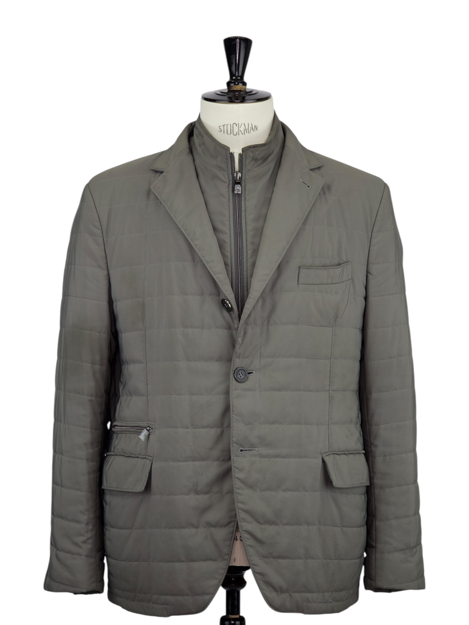 Corneliani Taupe Water-Repellent "Milestones" Vespa Jacket