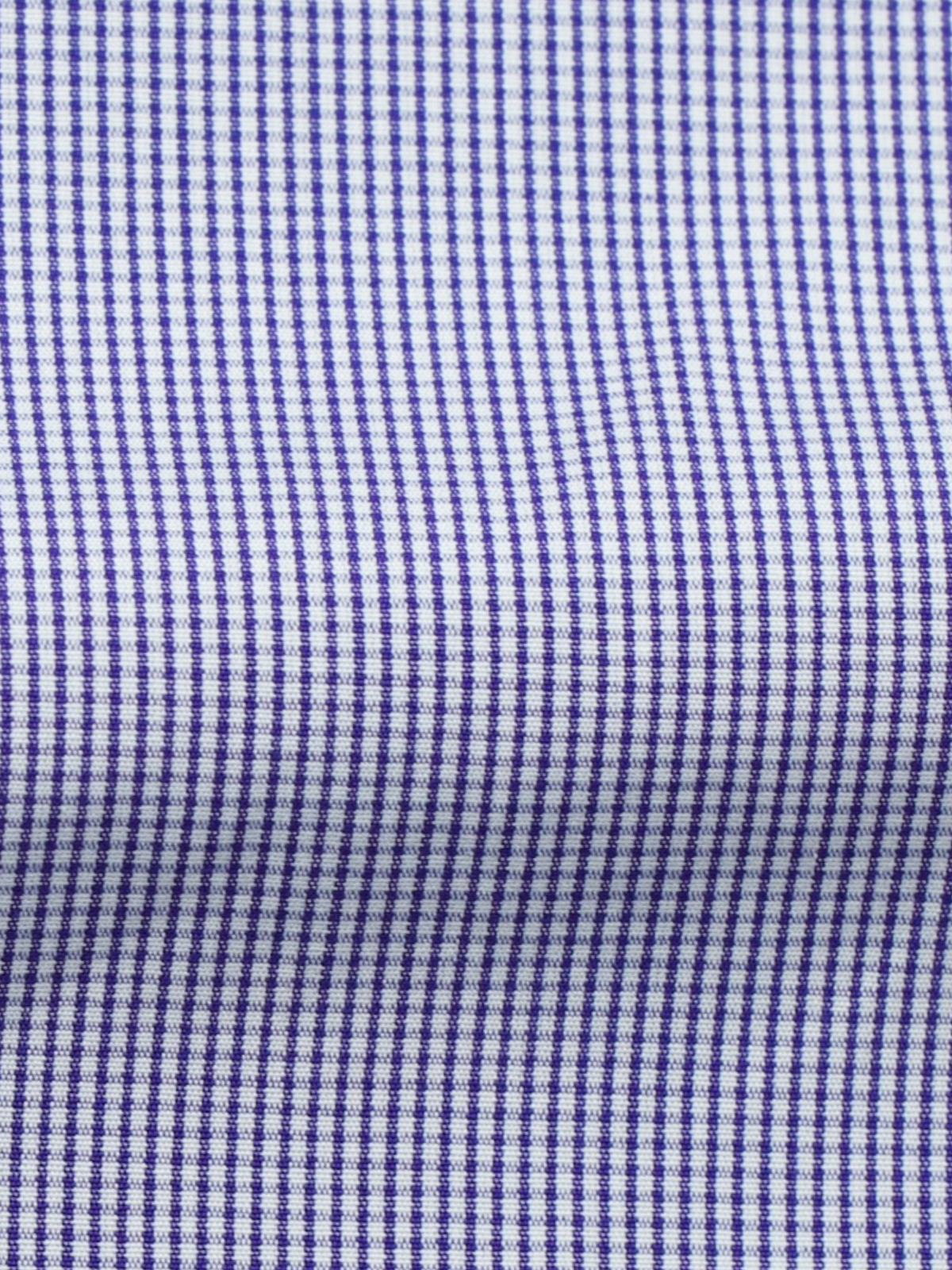 Finamore Esclusiva Dark Blue & White Fine-Cotton Micro-Square Pattern Shirt