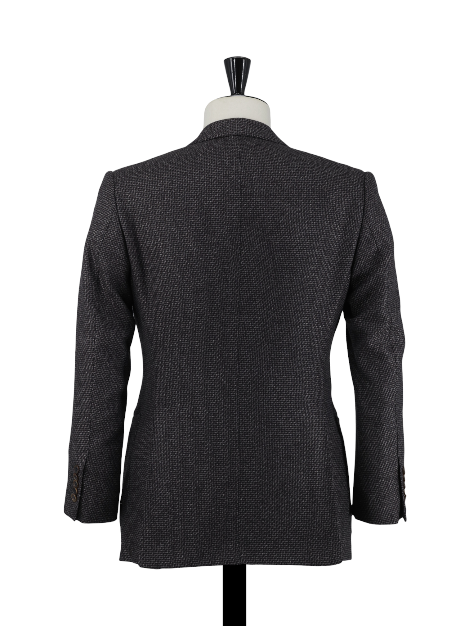 Tom Ford Warm Taupe Silk & Cashmere Micro-Pattern Windsor Jacket