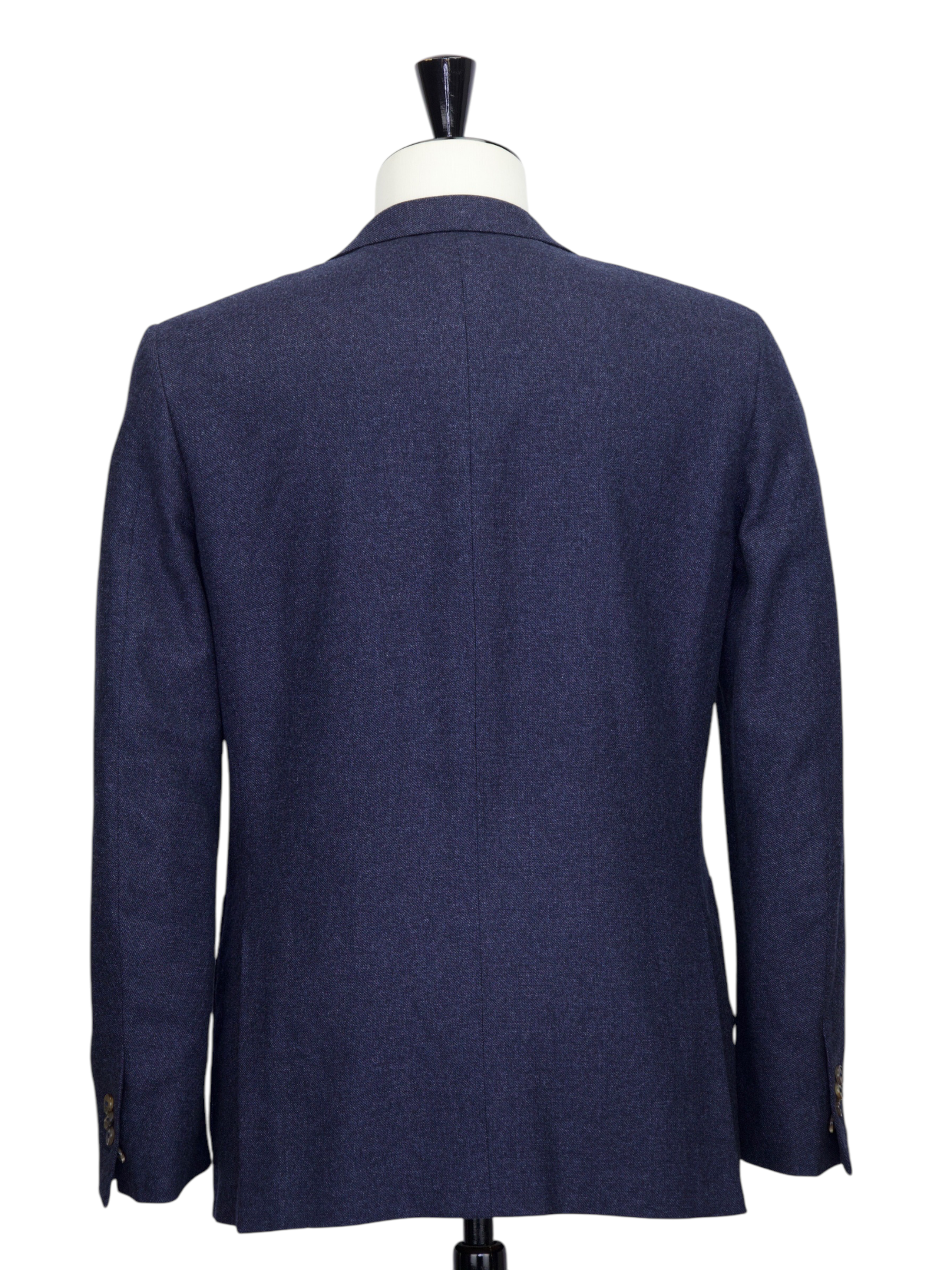 Ermenegildo Zegna Blue Pure Brushed Cashmere Pinpoint Suit