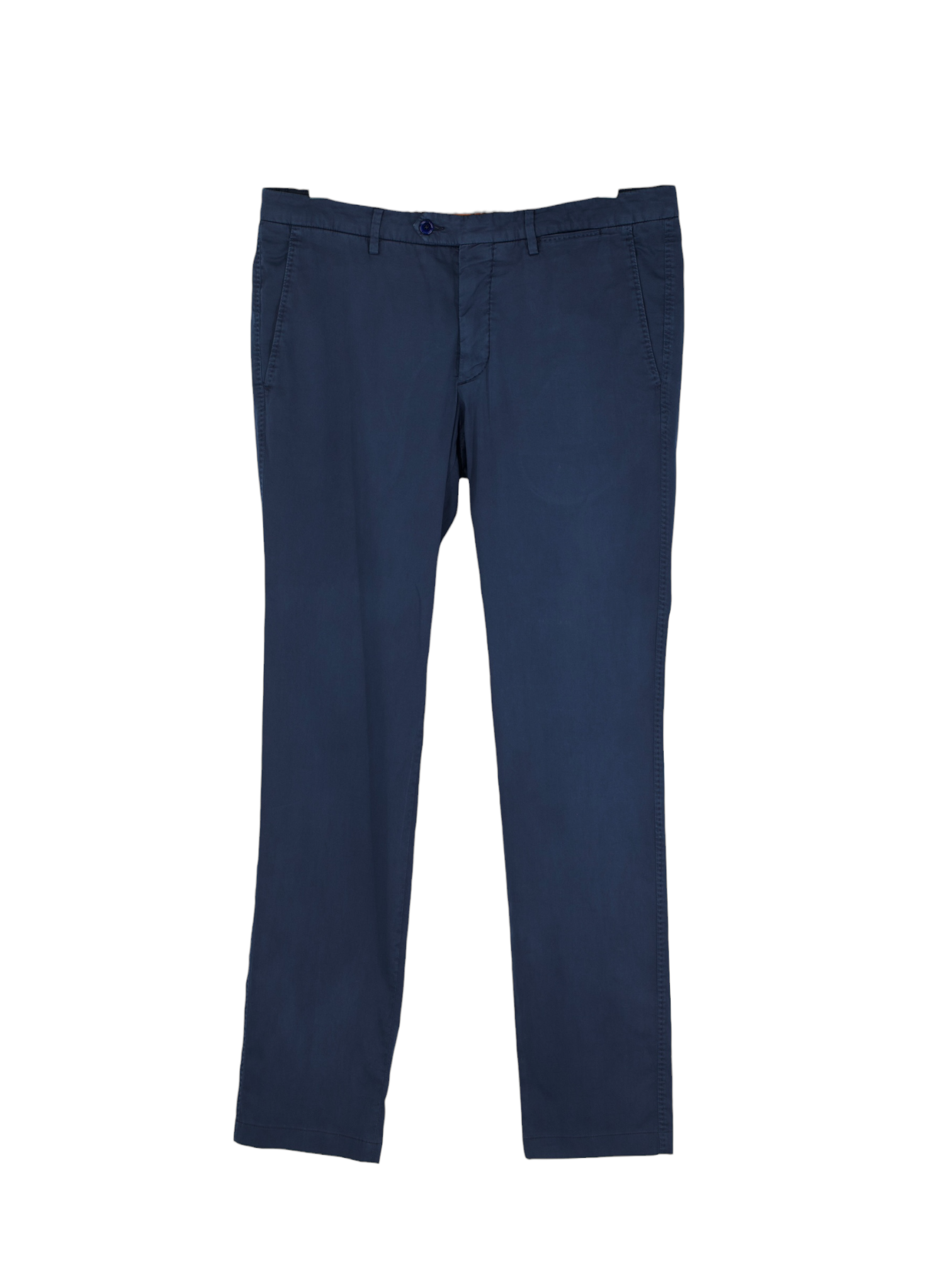 Marco Pescarolo Navy Cotton, Silk & Stretch 5-Pocket Chino