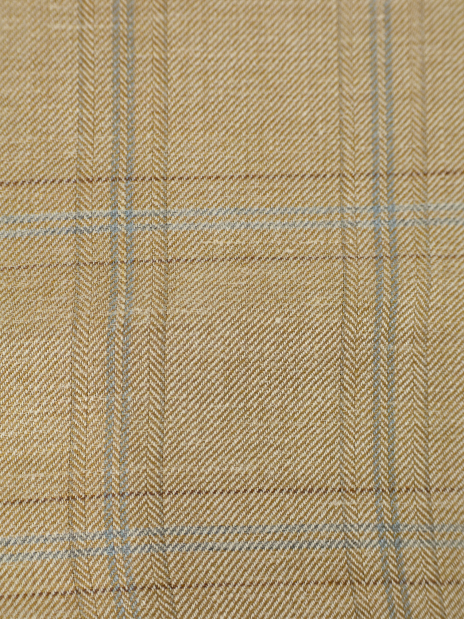 Brioni Beige Cashmere, Silk & Linen Windowpane Senato Jacket