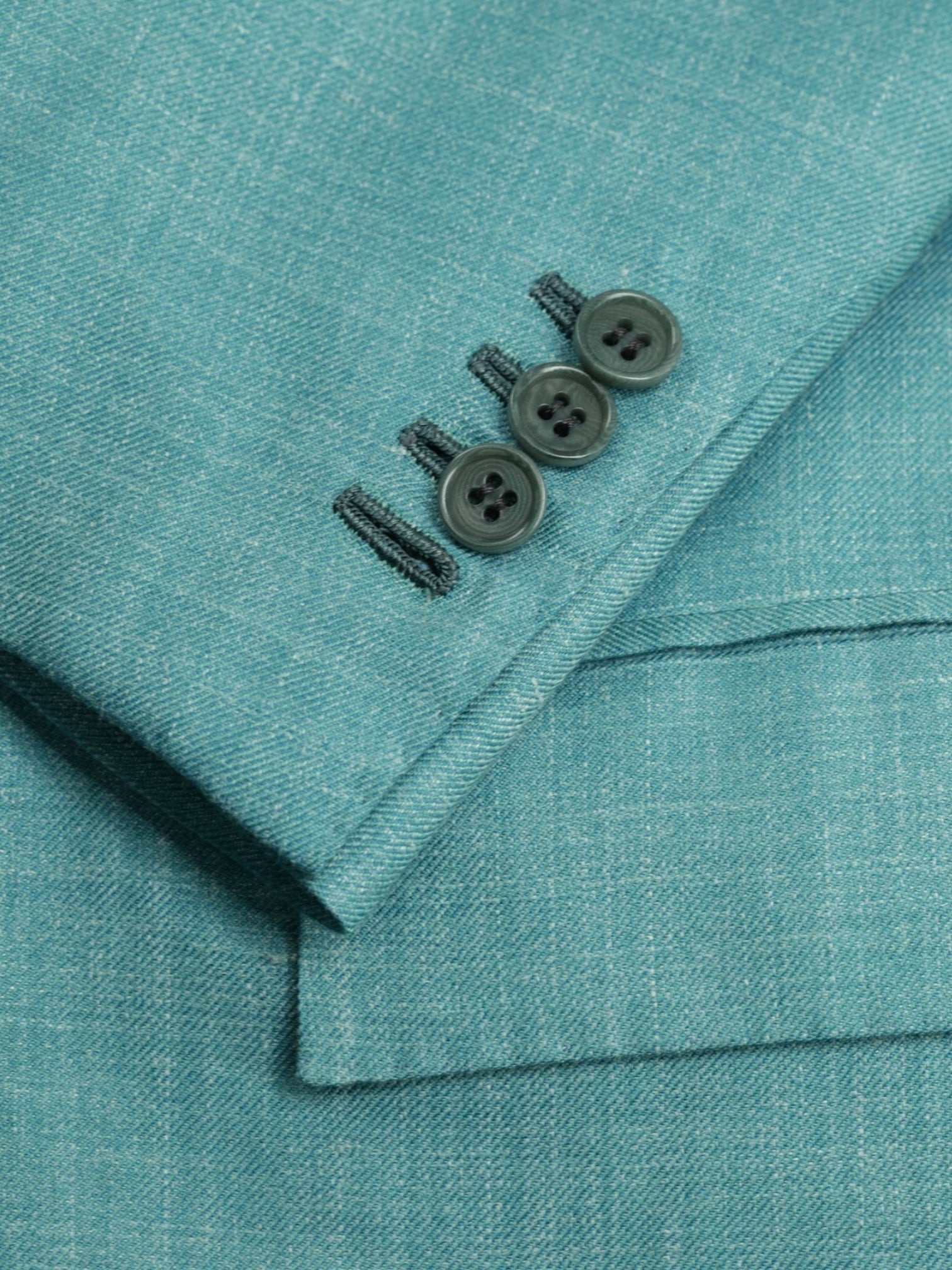 Kiton Turquoise Cashmere, Silk & Linen Mélange Summer Jacket