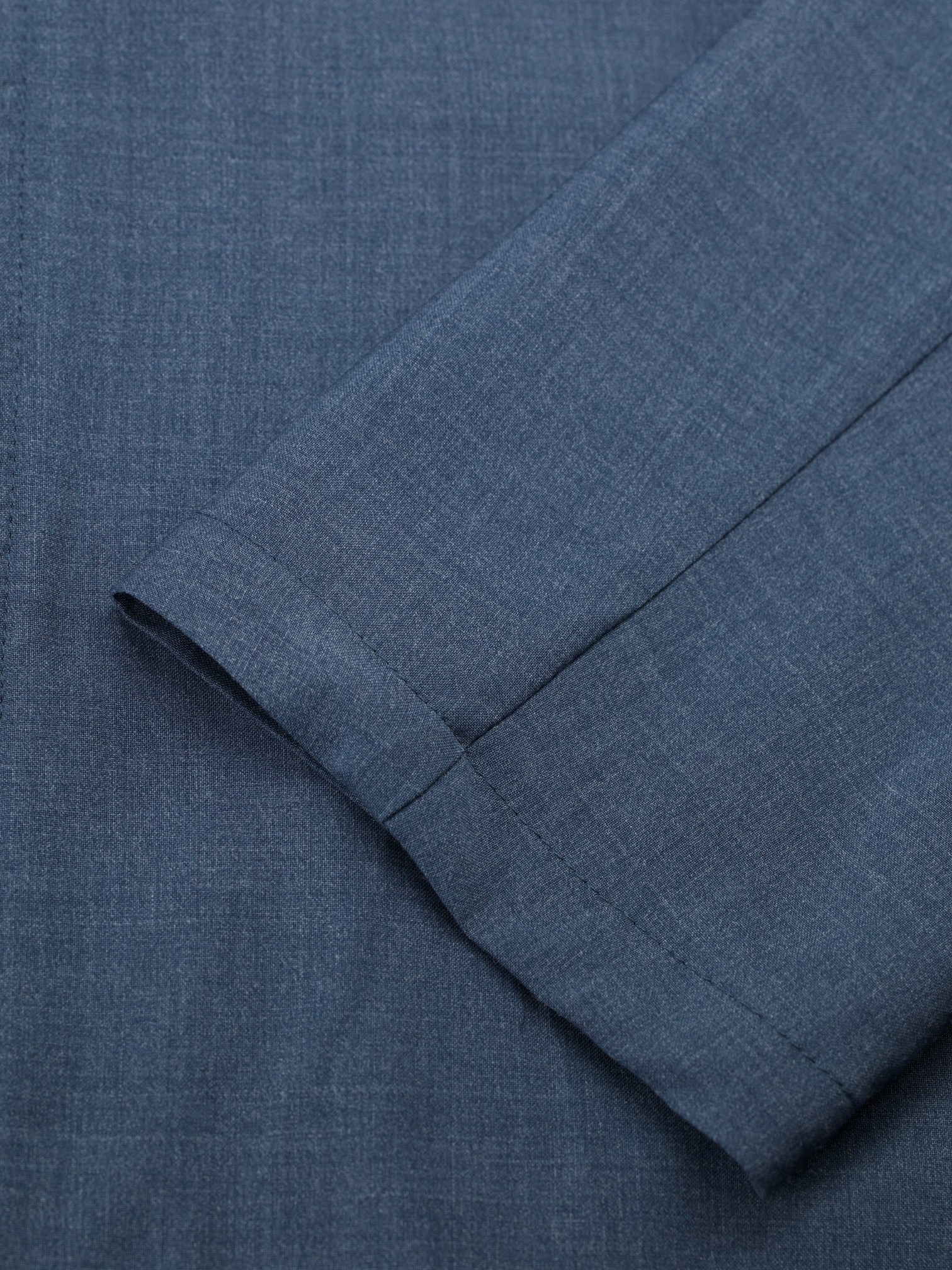Berwich x Zignone Ocean Blue Wool & Viscose Blouson Jacket