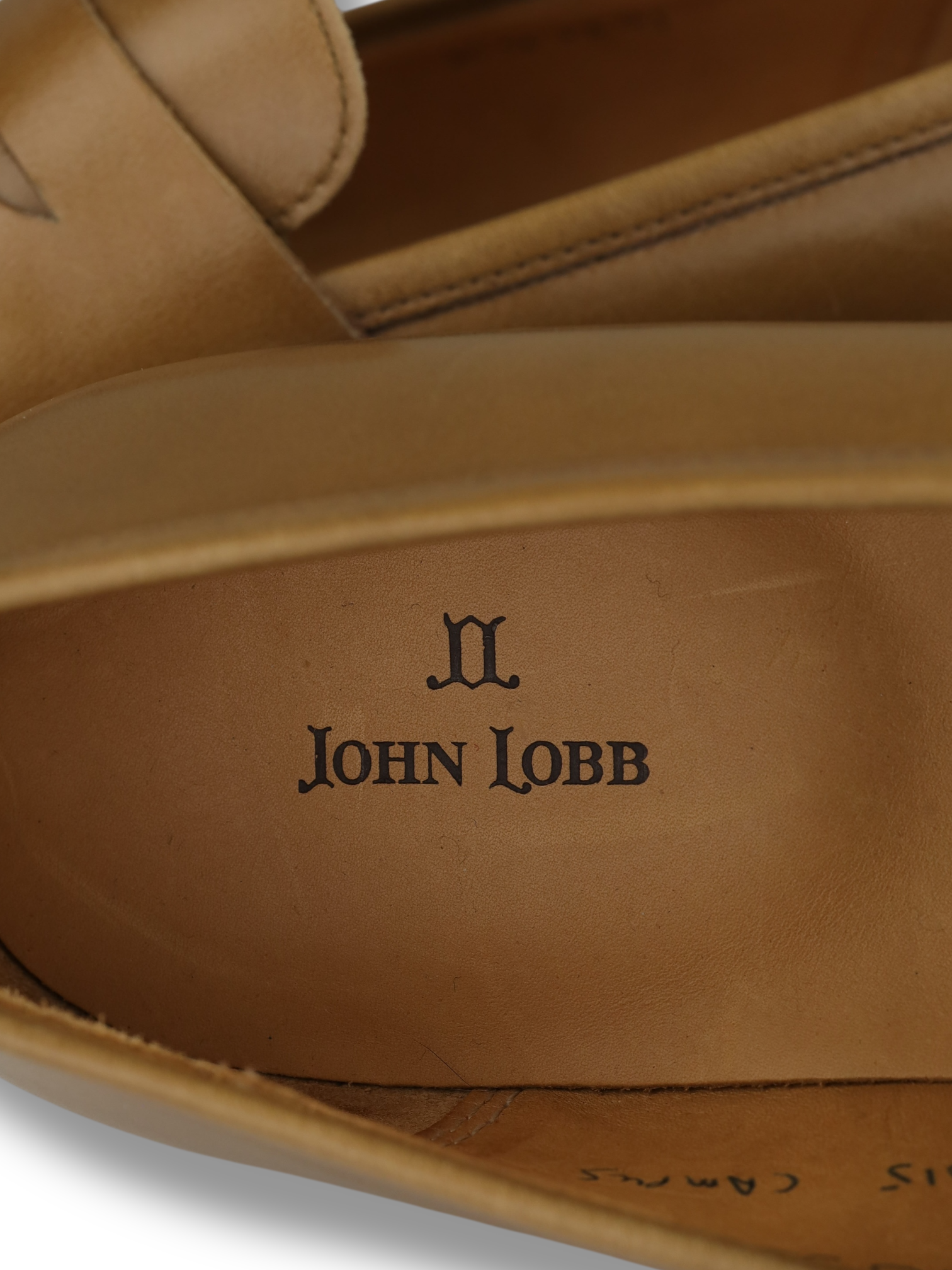 John Lobb Cognac Brown Campus Leather Penny Loafer
