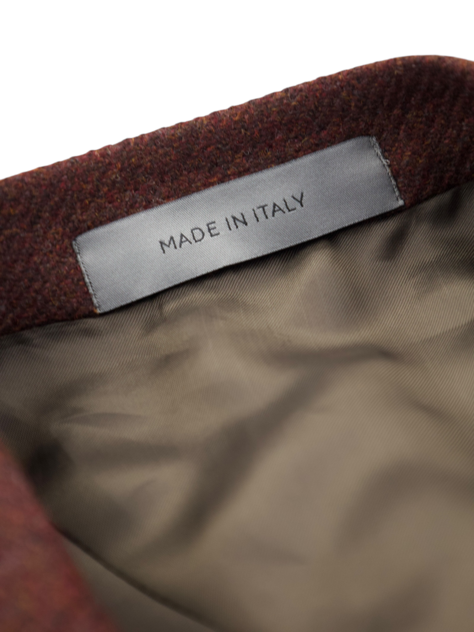 Corneliani Burgundy Wool & Cashmere Micro-Structure Jacket