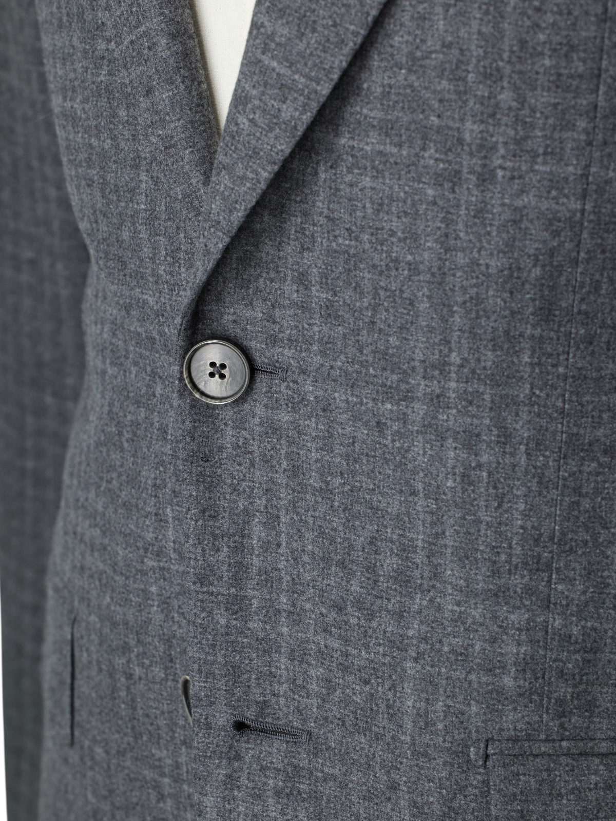 Ermenegildo Zegna Couture Grey Wool, Silk & Cashmere Micro-Check Suit