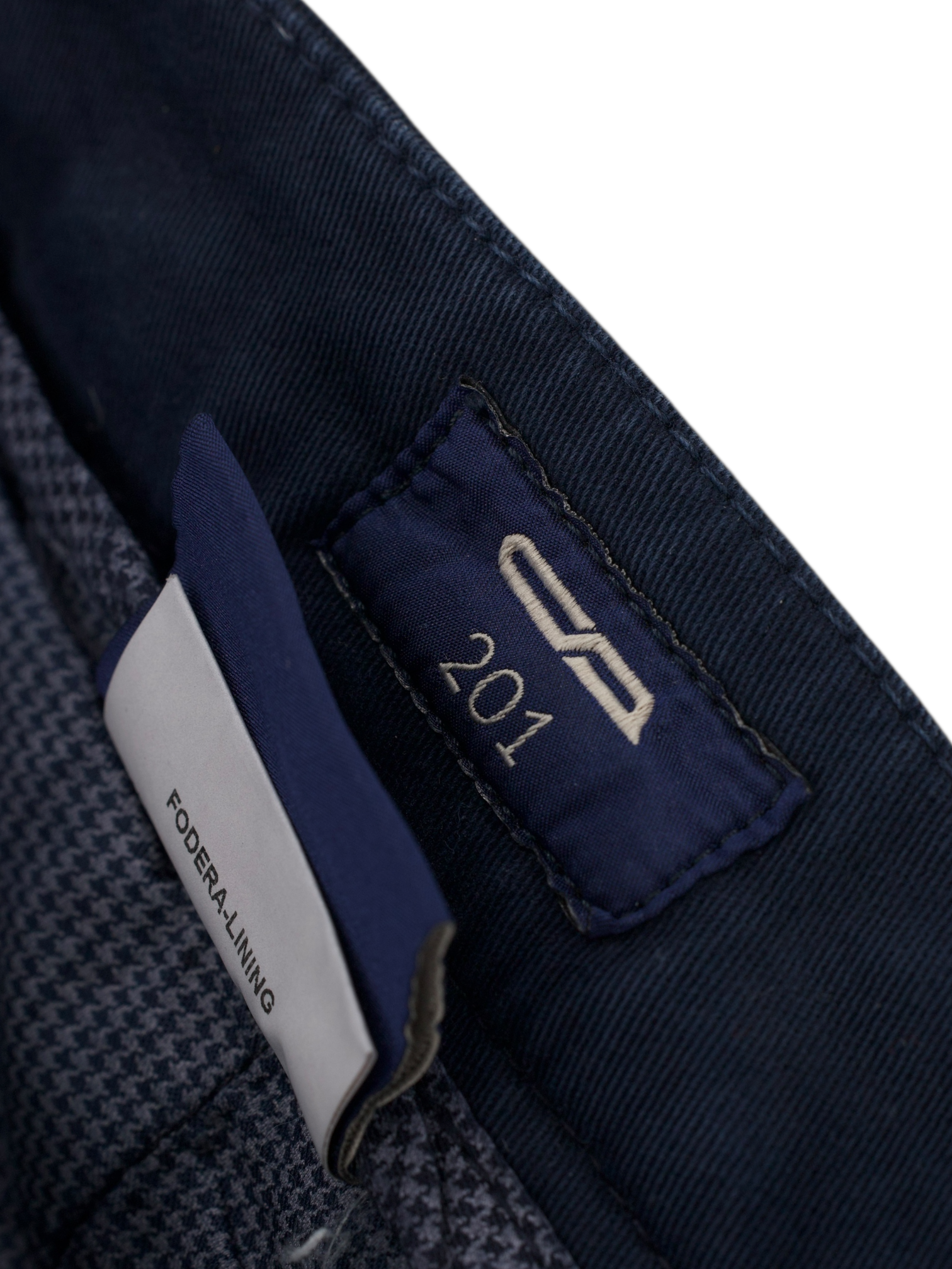 Cesare Attolini Navy Cotton "201" Dress Chino