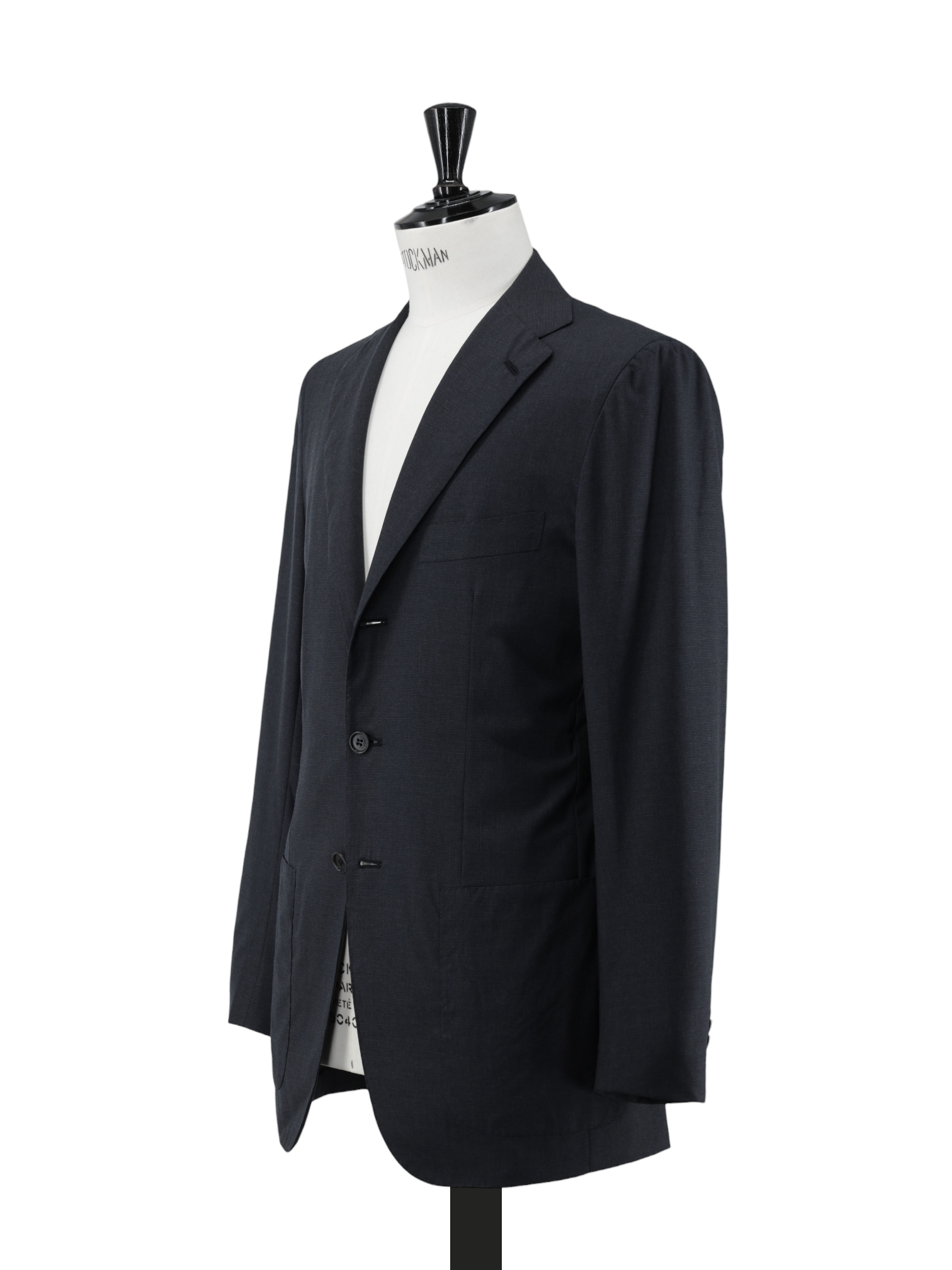 Kiton Dark Grey Fine-Wool Puppytooth Suit