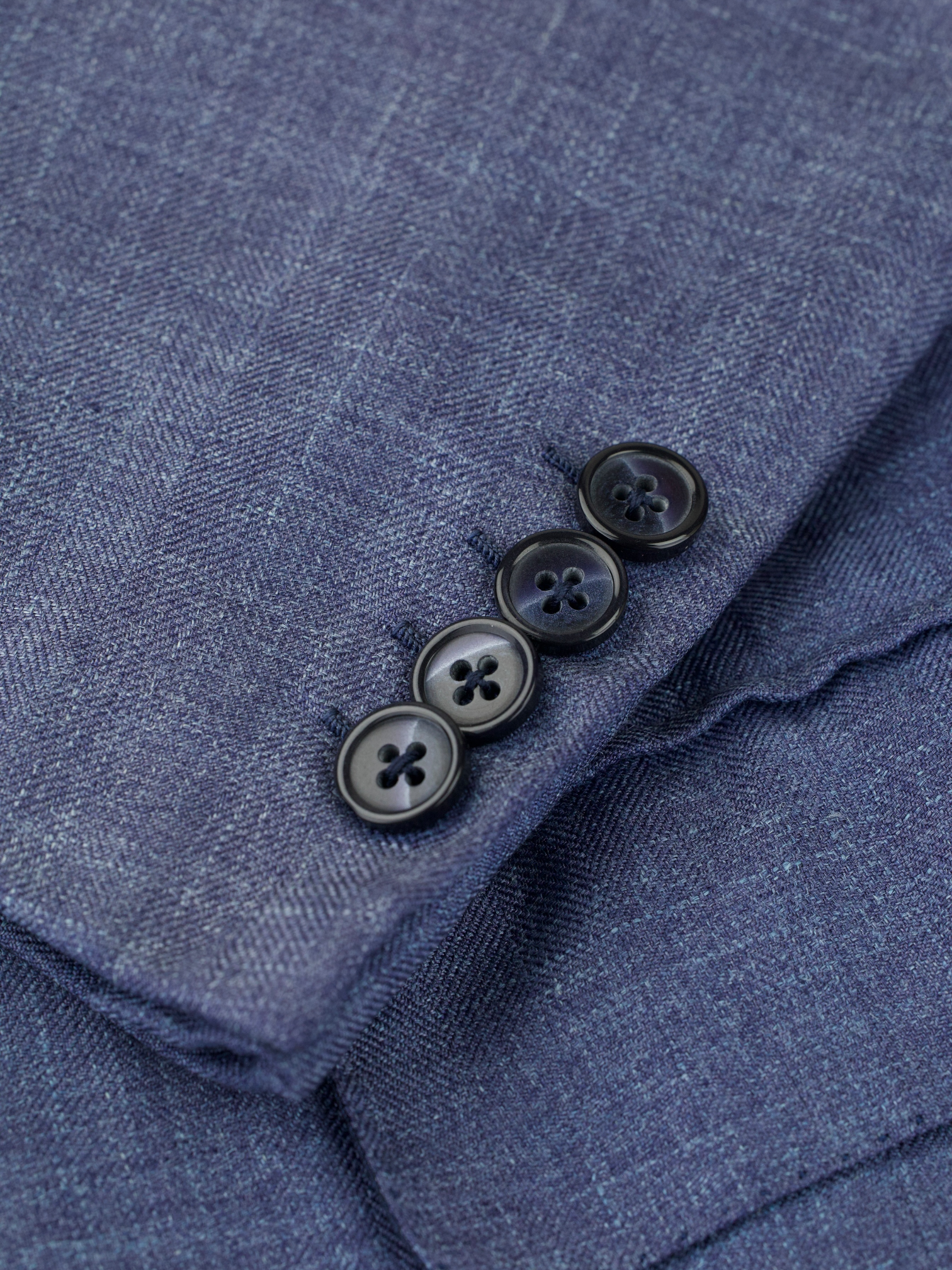 Brioni Light Blue Cashmere, Silk & Linen Herringbone Jacket