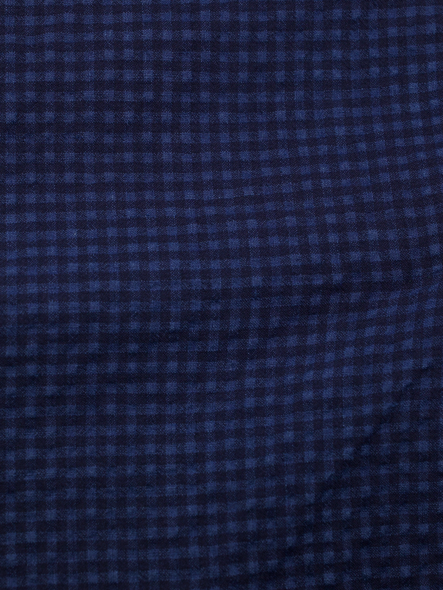 Ermenegildo Zegna Dark Blue Wool, Linen, Silk & Stretch Seersucker Gingham Jacket