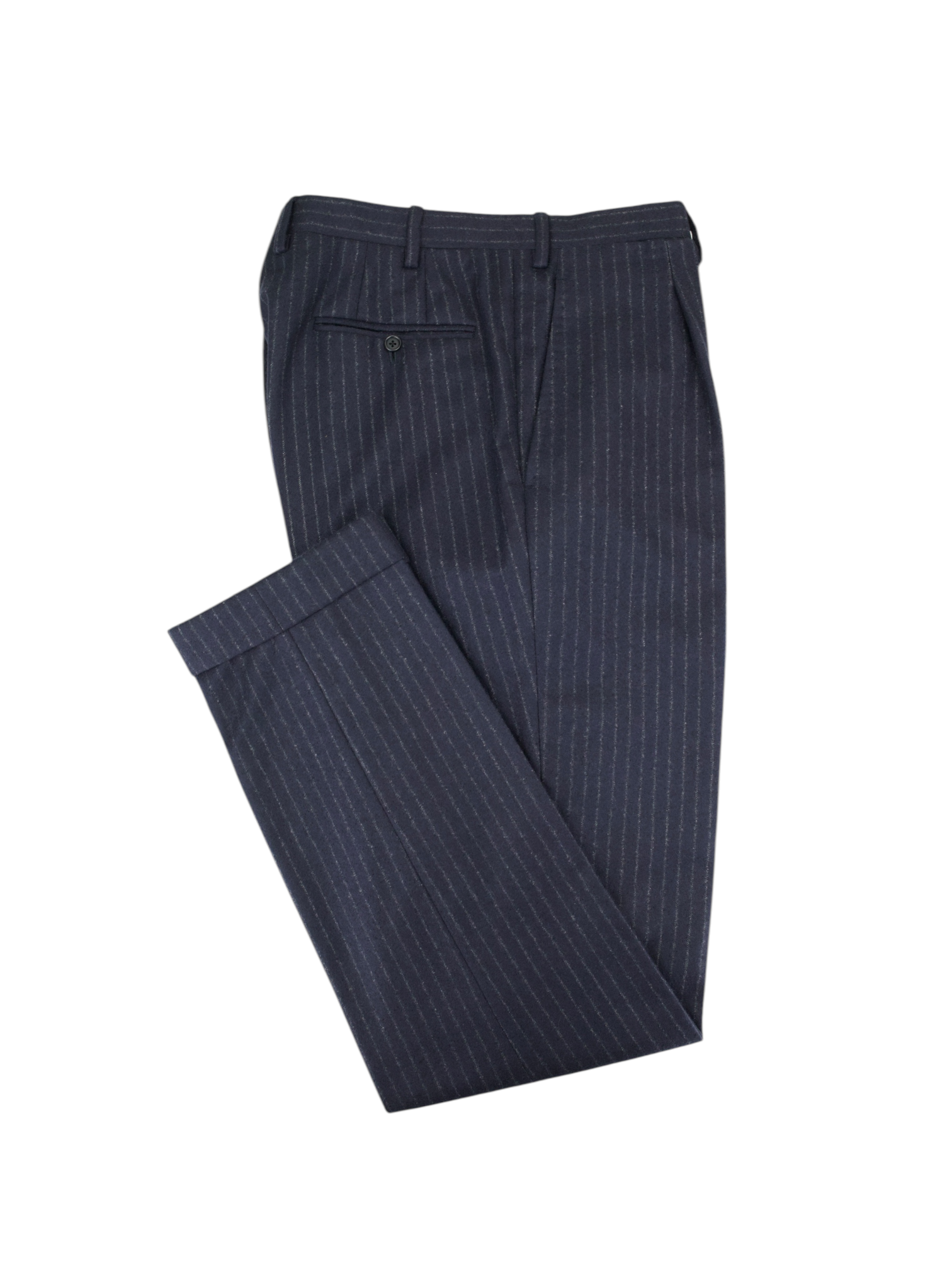 Kiton Navy & Light Blue Pure Cashmere Pinstripe Suit