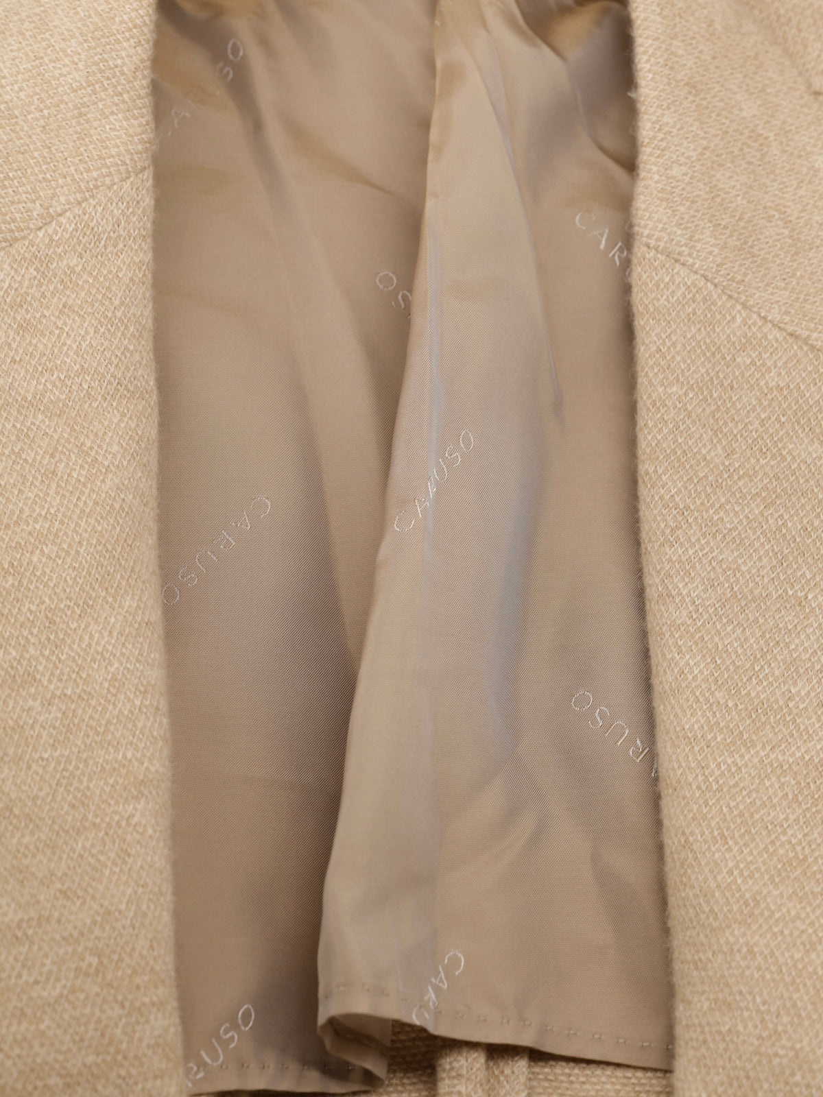 Caruso Light Brown Pure Camel Micro-Structure "Aida" Jacket